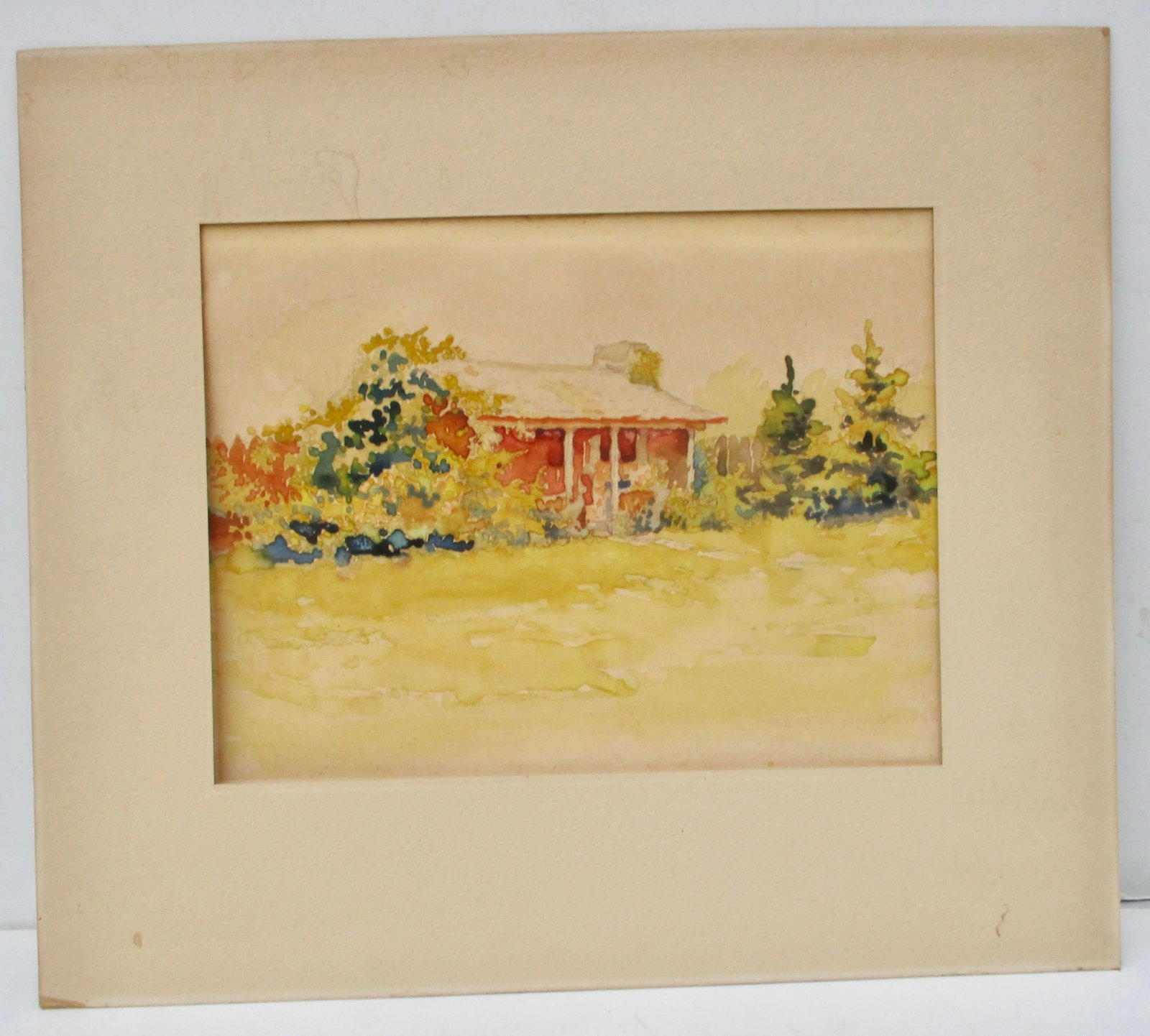 Vintage Watercolor Landscape Early 20th - 3