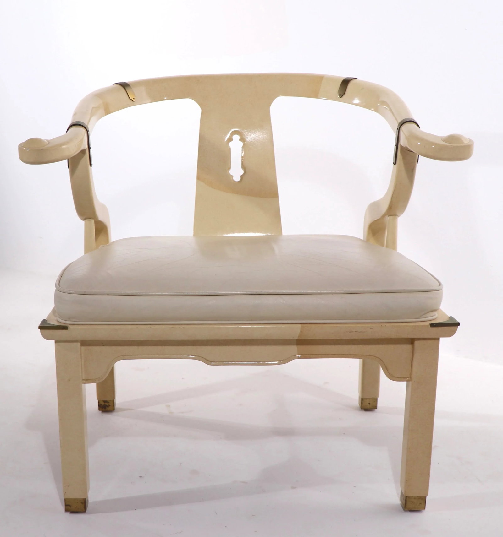Hollywood Regency Chinese Style Lounge Chair by Century Furniture Chair Company - 2