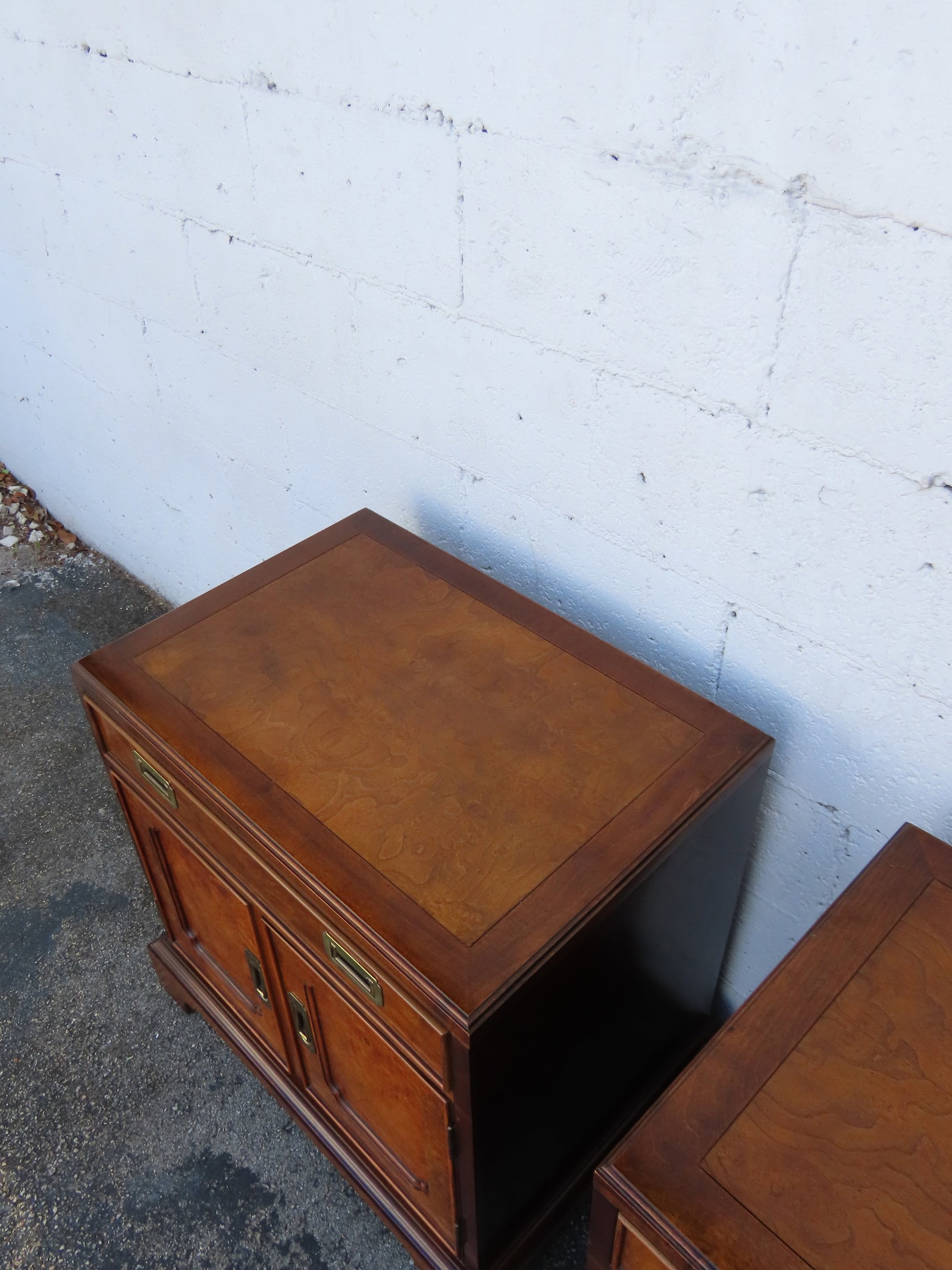 Century Hollywood Regency Nightstands End Bedside Tables a Pair 6363 - 11