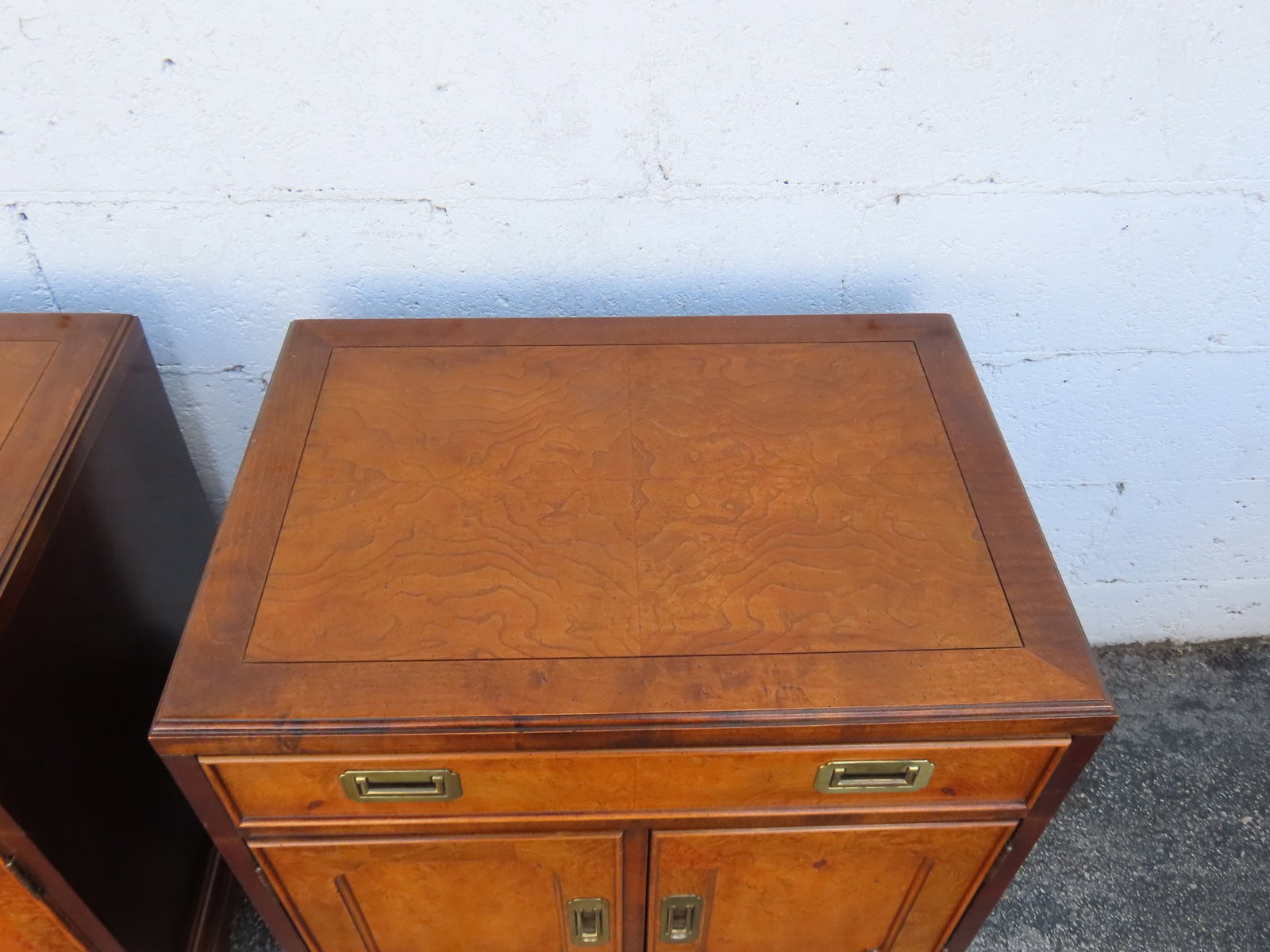 Century Hollywood Regency Nightstands End Bedside Tables a Pair 6363 - 13