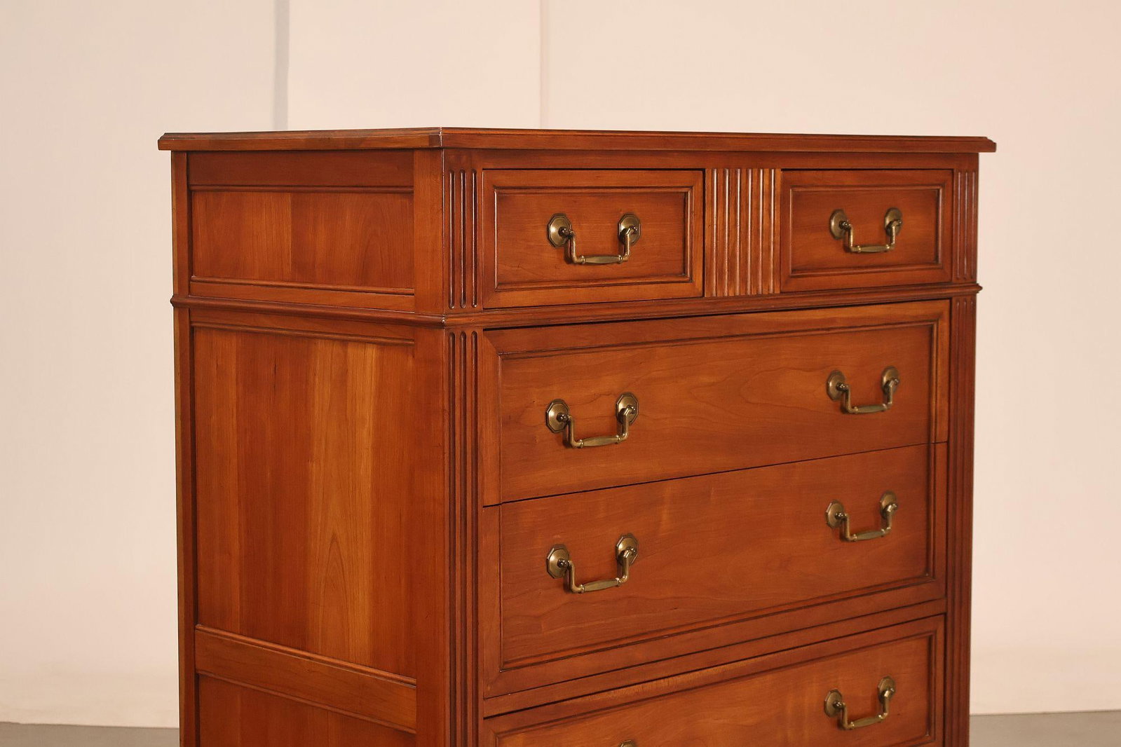 Kindel French Directoire Style Fruitwood High Chest - 10