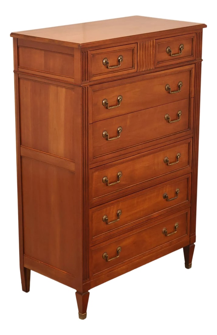 Kindel French Directoire Style Fruitwood High Chest (1 of 18)