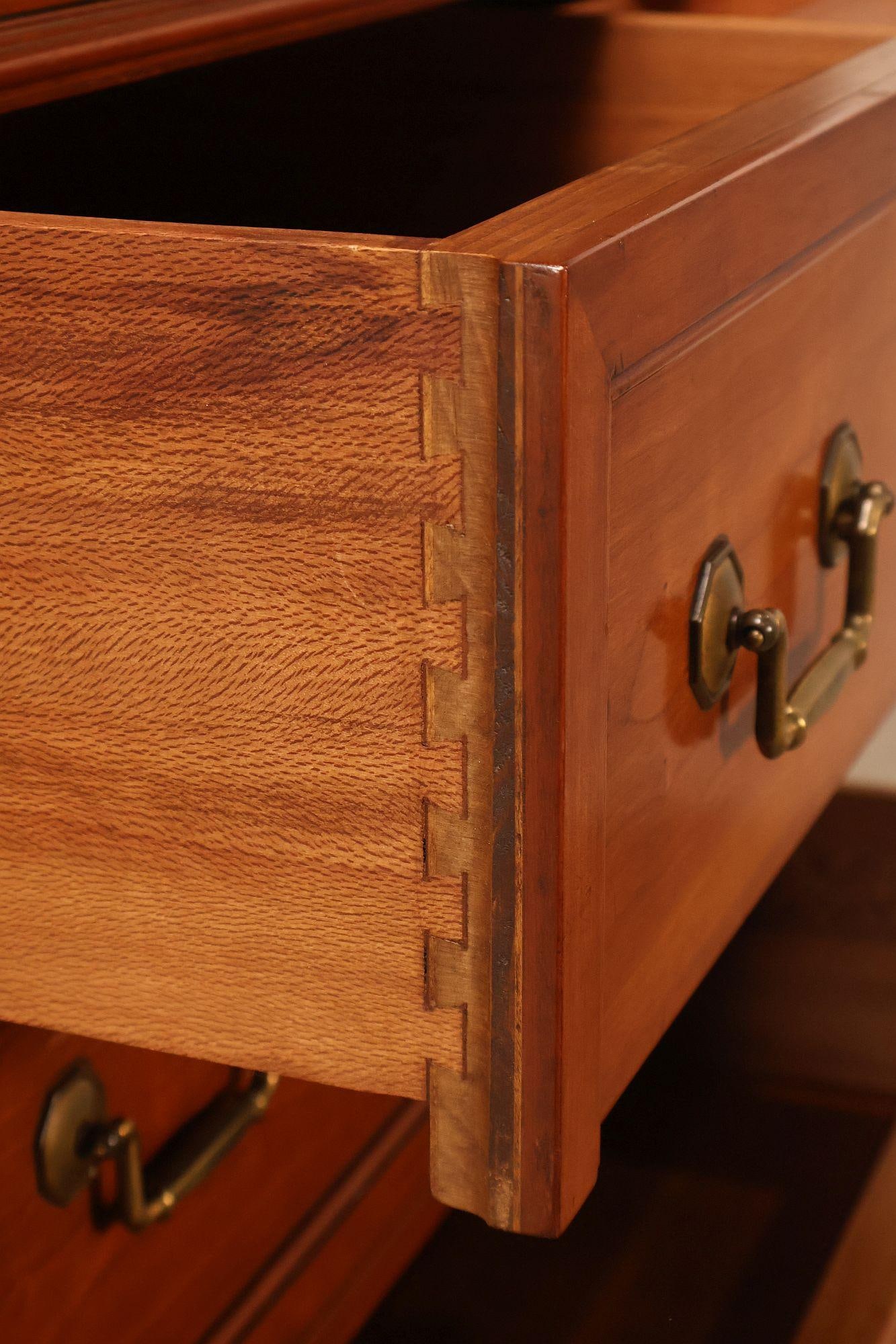 Kindel French Directoire Style Fruitwood High Chest - 3