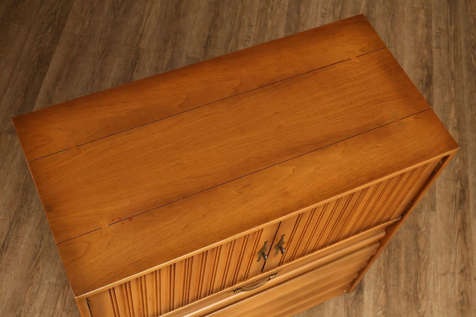 American of Martinsville Mid Century Modern Walnut Tall Chest - 9