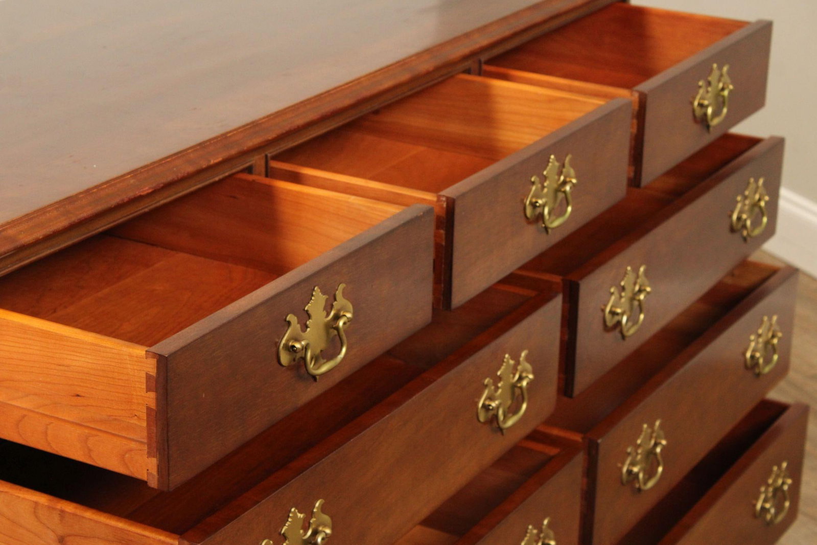 Stickley Chippendale Style Cherry Dresser - 4