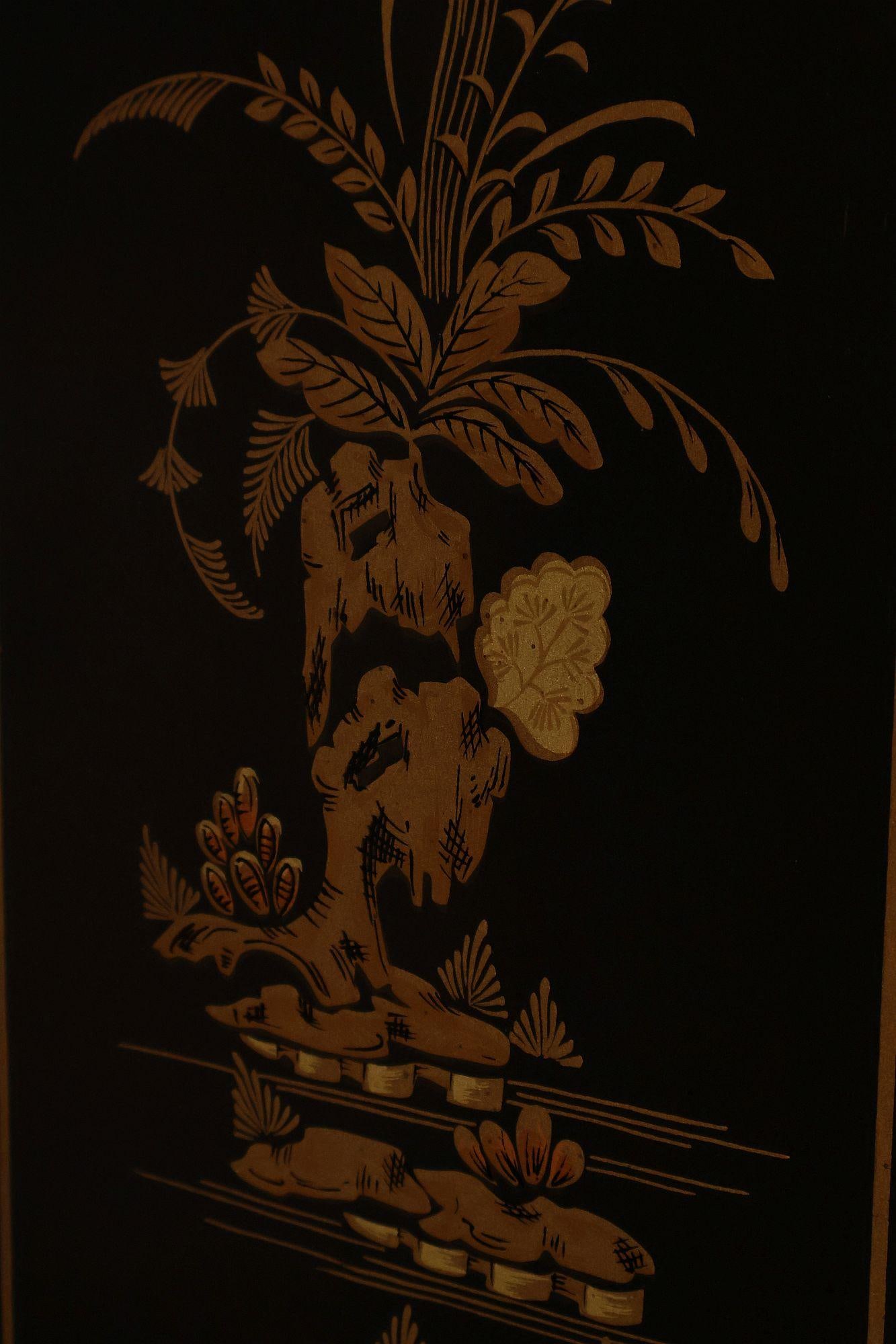 Drexel Asian Style Chinoiserie Display Cabinet Breakfront - 16