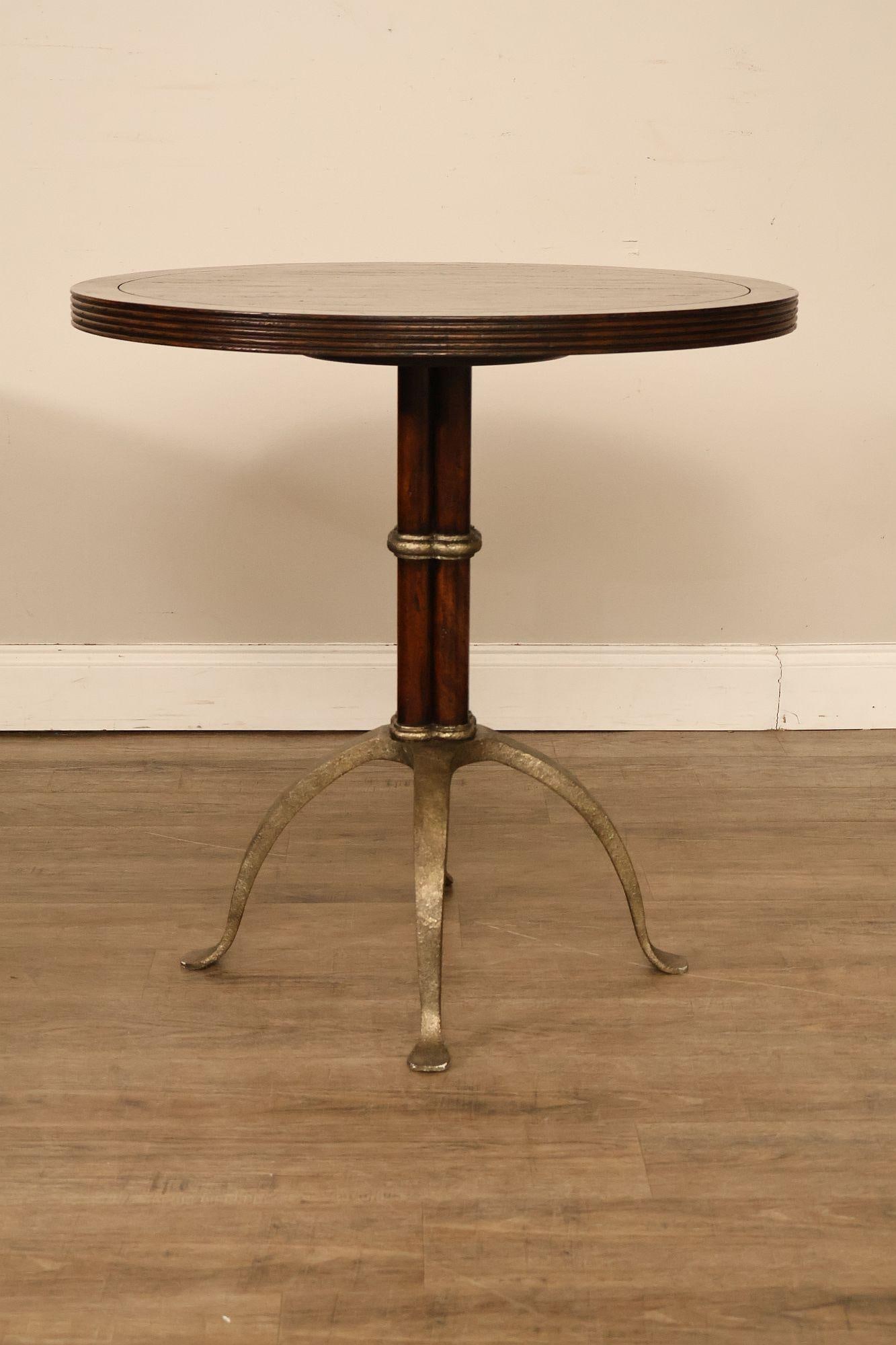 Theodore Alexander 'L'Usine' Round Bistro Accent Table - 13