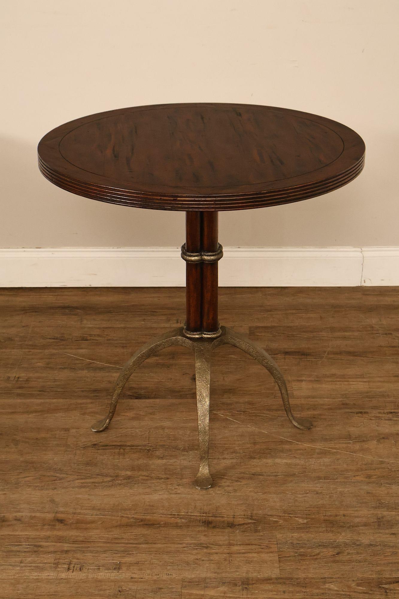 Theodore Alexander 'L'Usine' Round Bistro Accent Table - 14