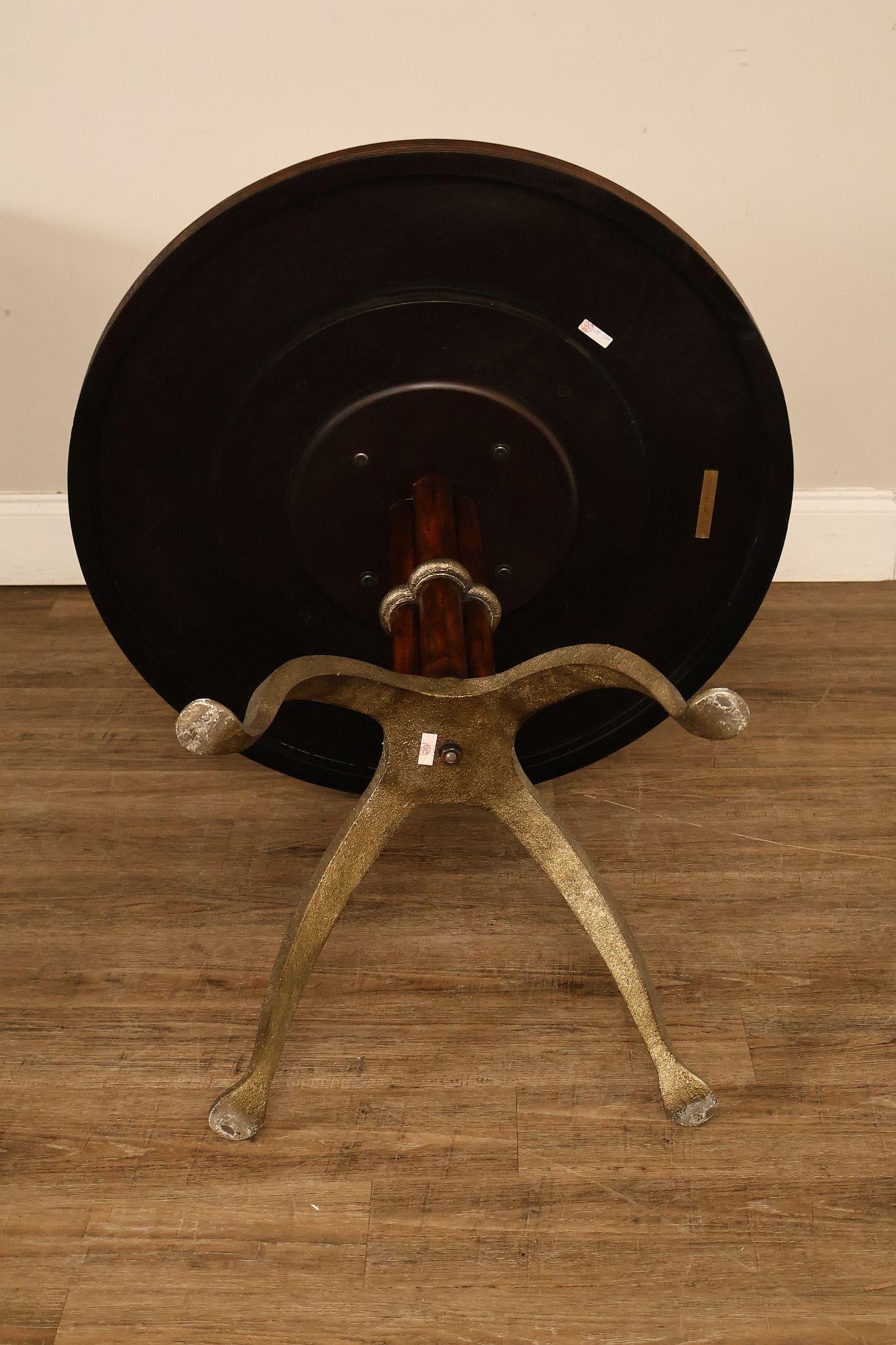 Theodore Alexander 'L'Usine' Round Bistro Accent Table - 17