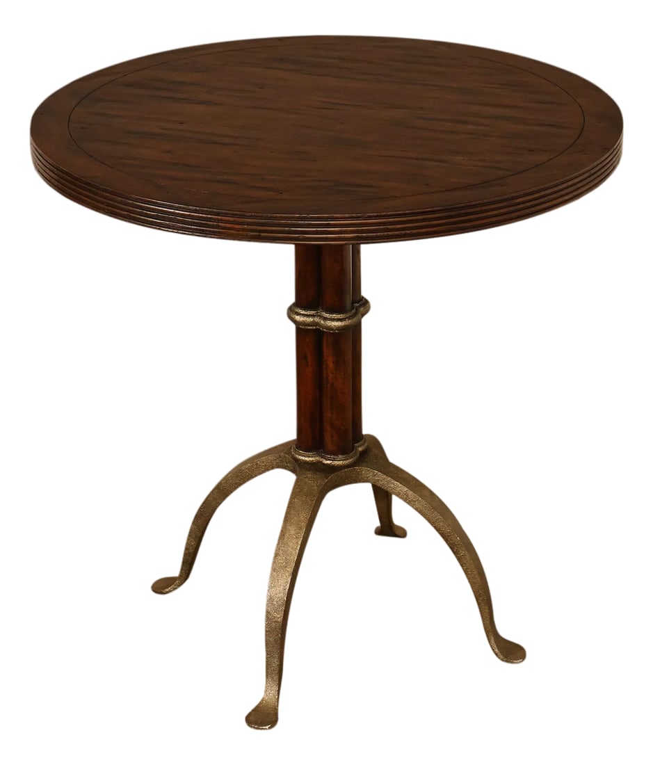 Theodore Alexander 'L'Usine' Round Bistro Accent Table (1 of 18)