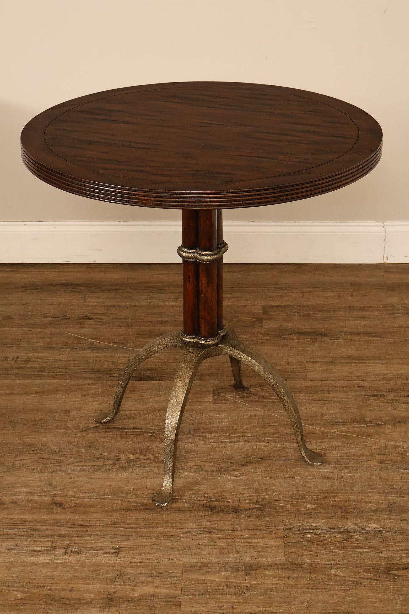 Theodore Alexander 'L'Usine' Round Bistro Accent Table - 2