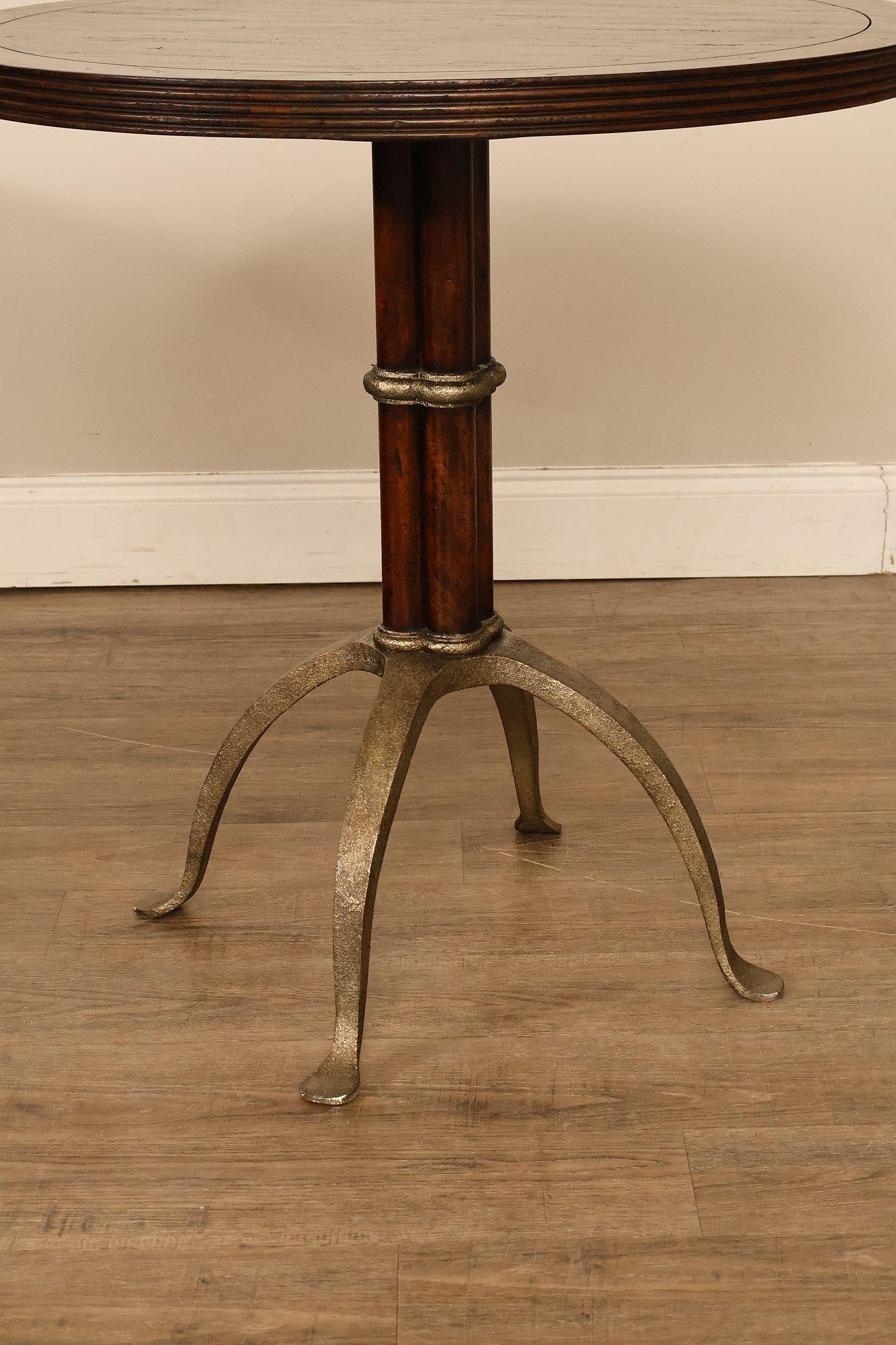 Theodore Alexander 'L'Usine' Round Bistro Accent Table - 7