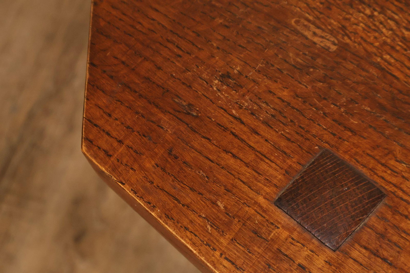 Stickley Mission Collection Oak Octagonal Tabouret Table - 7