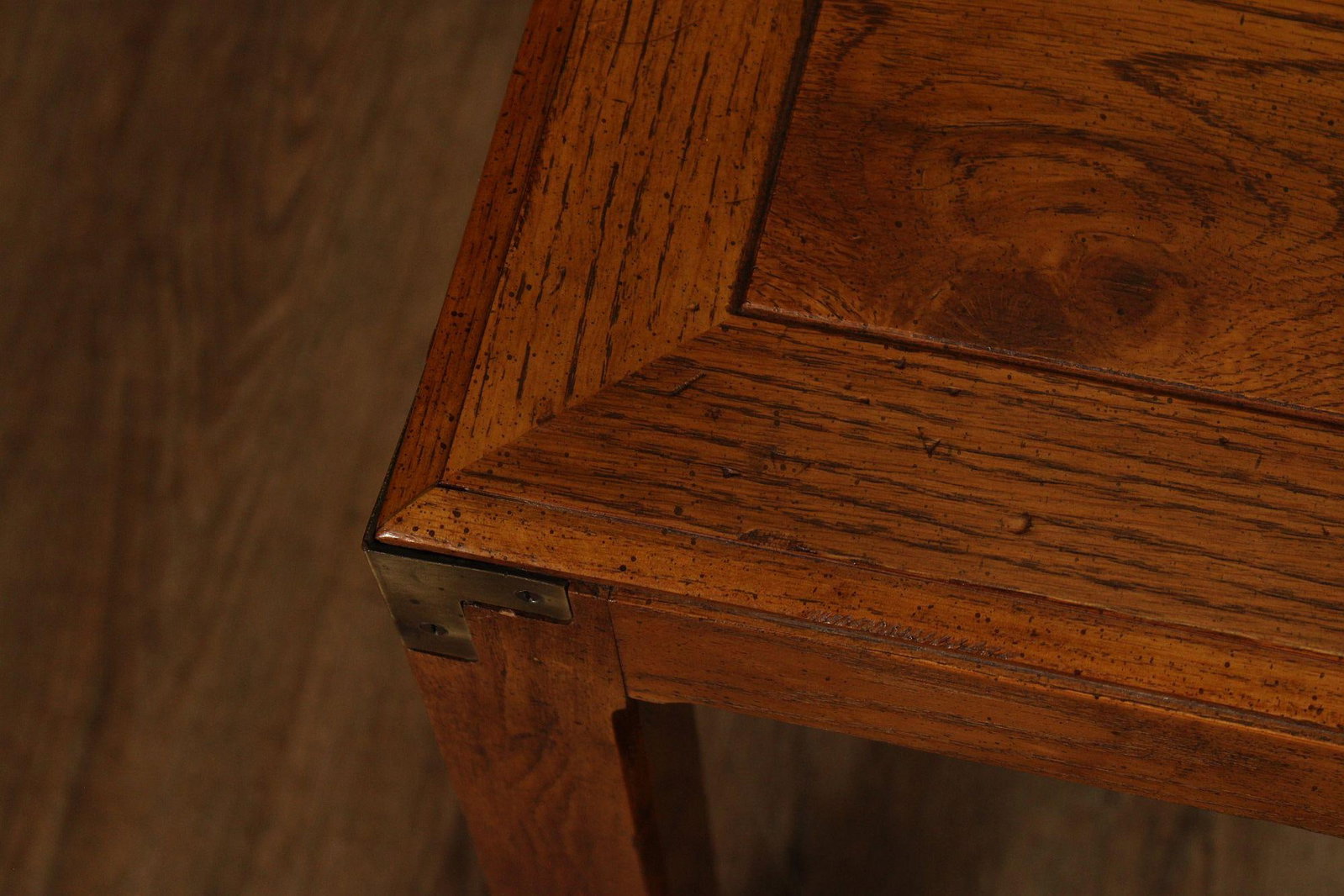 Henredon Artefacts Campaign Style Oak Console Table - 6