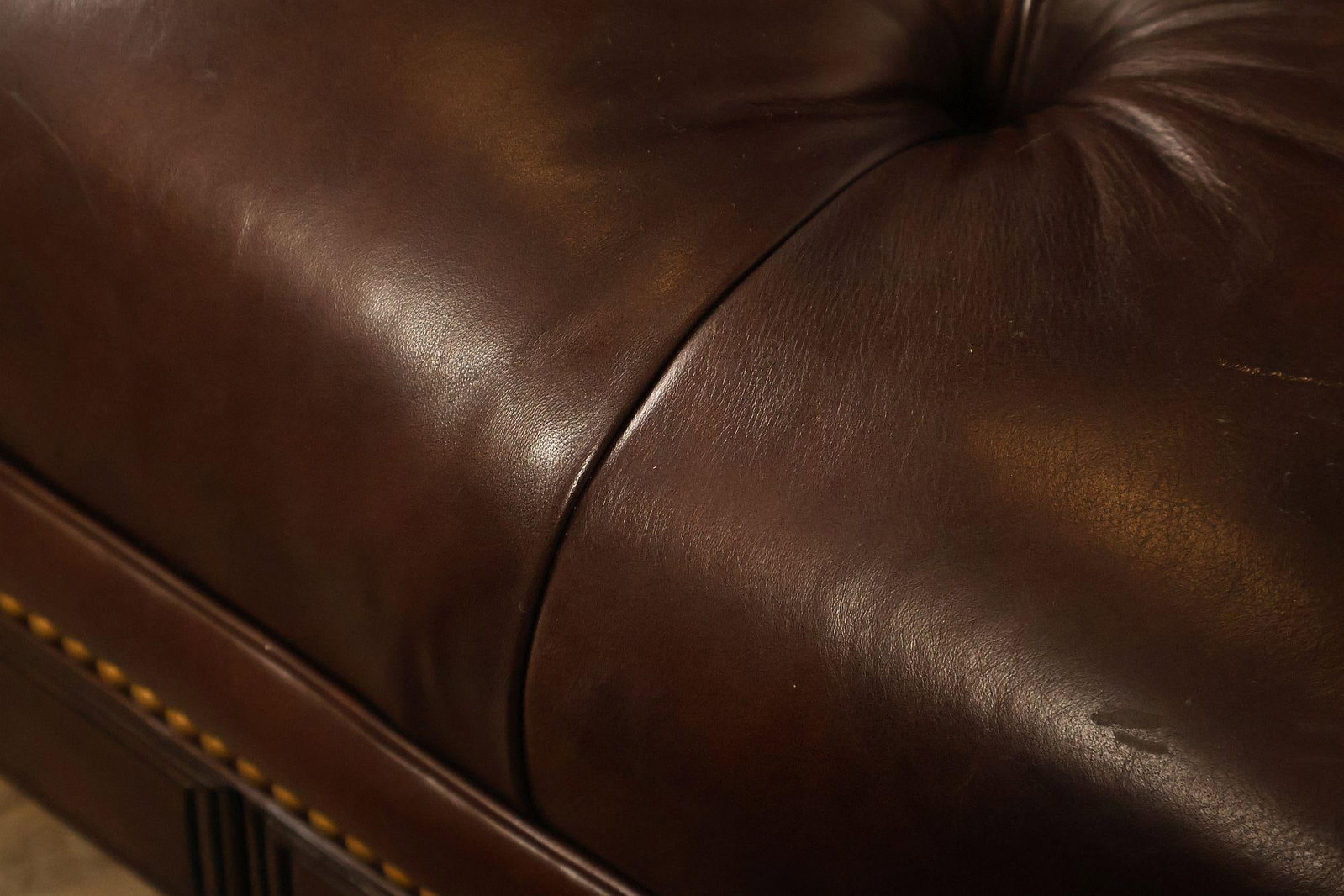 Hancock & Moore Tufted Leather 'Robinson' Cocktail Ottoman - 14