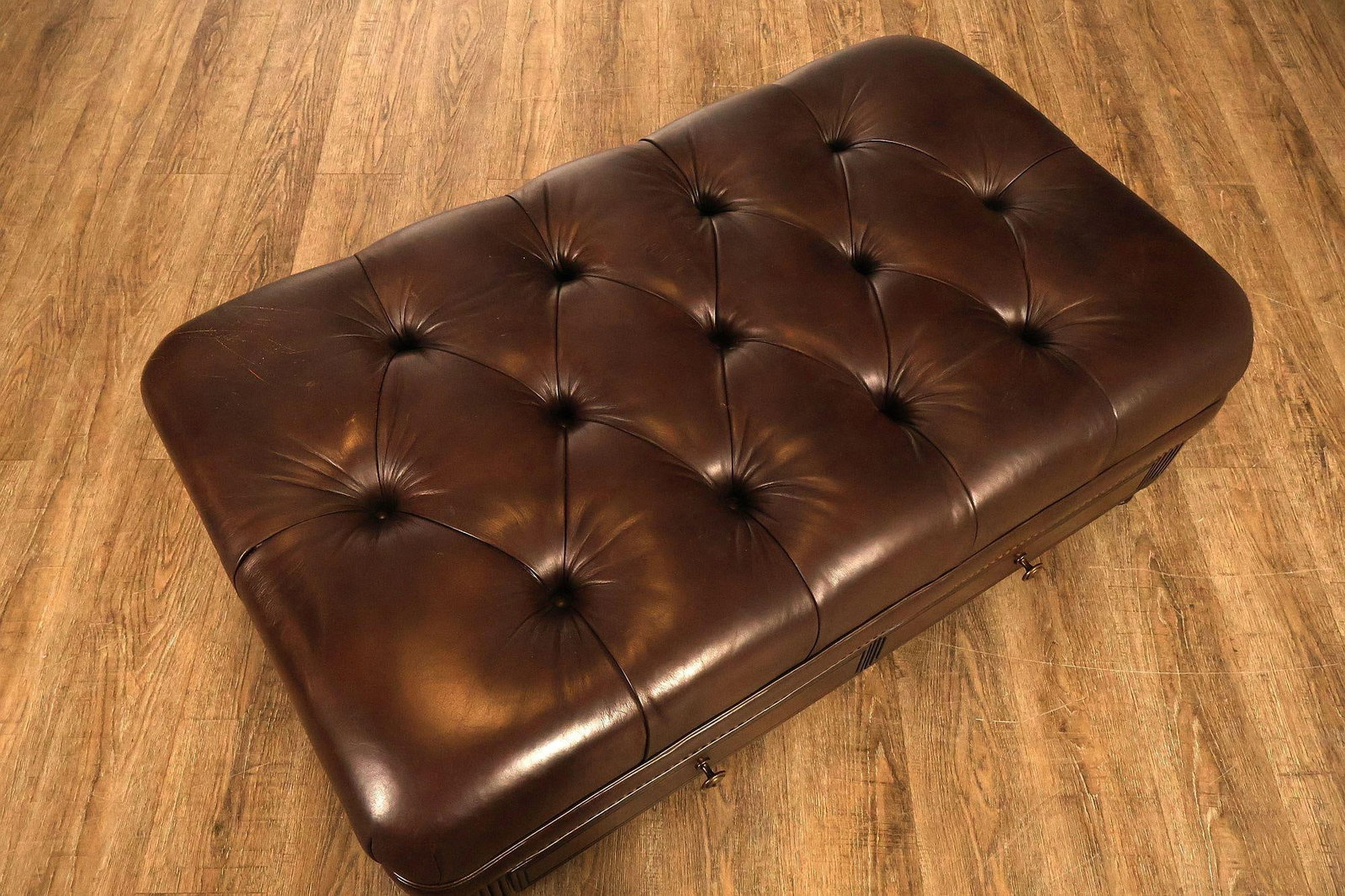 Hancock & Moore Tufted Leather 'Robinson' Cocktail Ottoman - 5