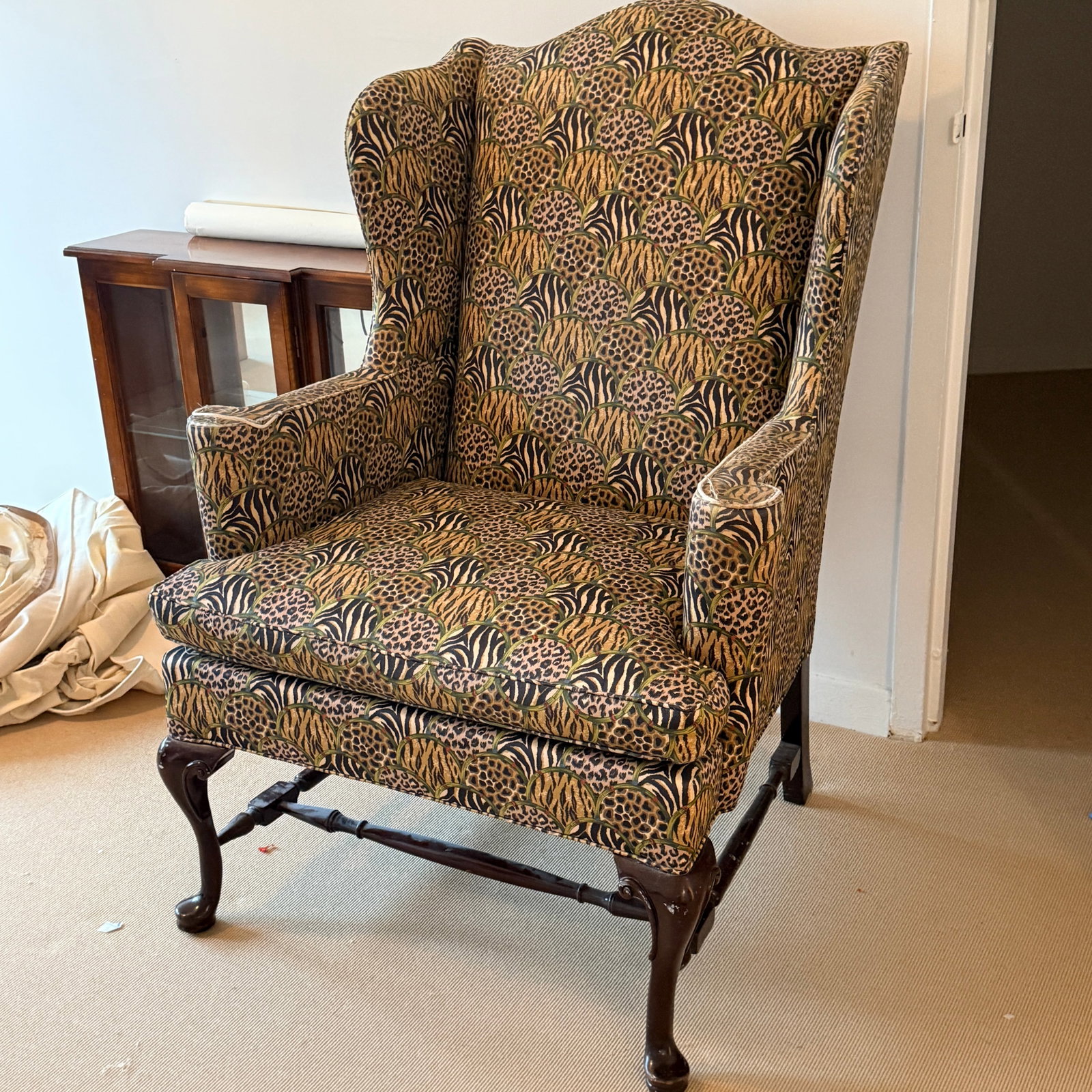 Vintage Hancock & Moore Animal Print Wingback - 11