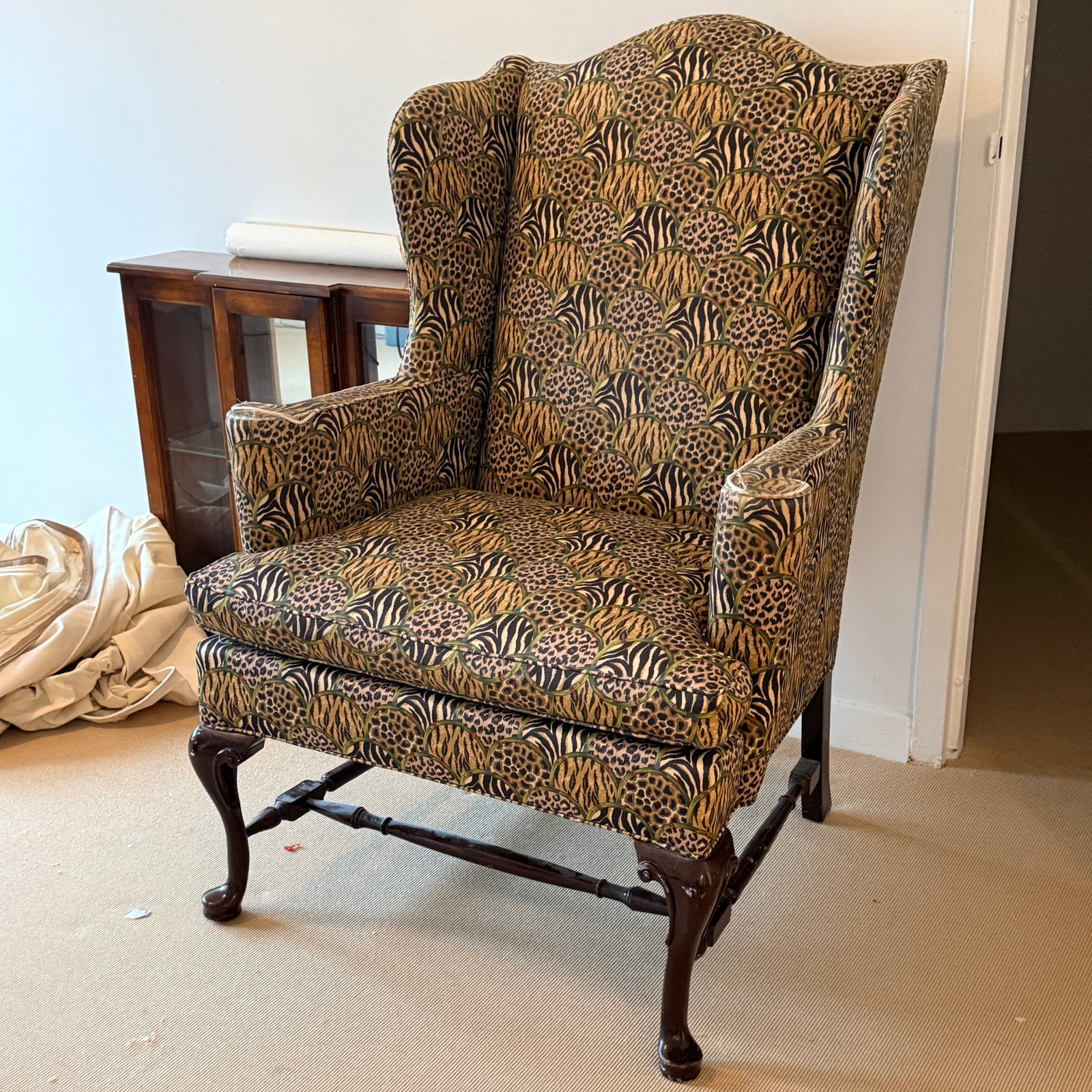 Vintage Hancock & Moore Animal Print Wingback - 8