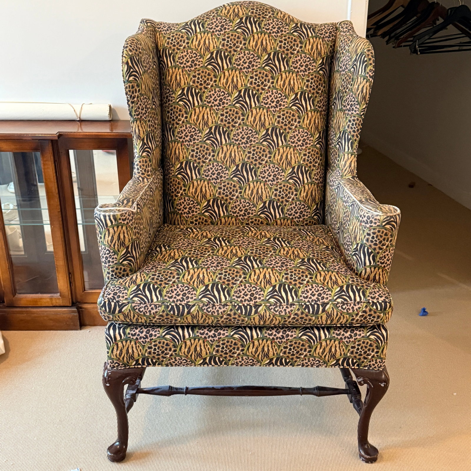 Vintage Hancock & Moore Animal Print Wingback - 9
