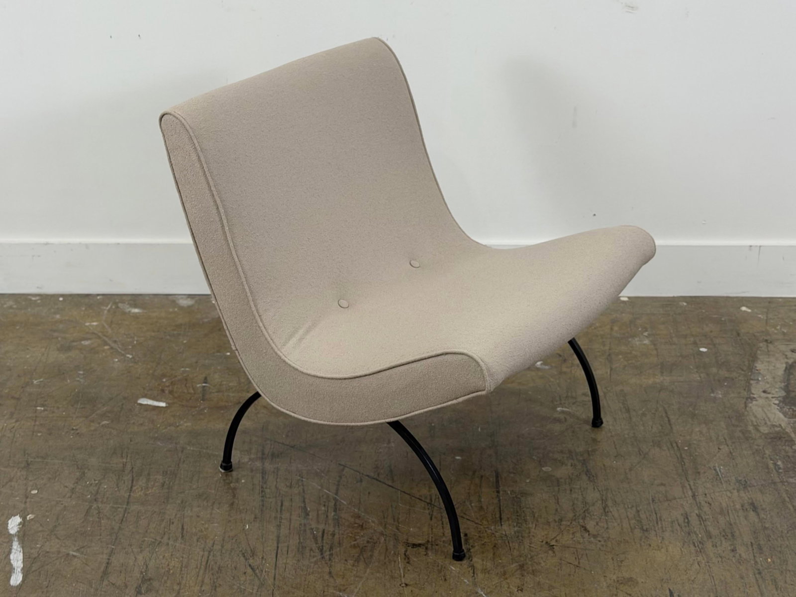 Milo Baughman Scoop Chair - Iron Base - Thayer Coggin Circa 1960s - 10