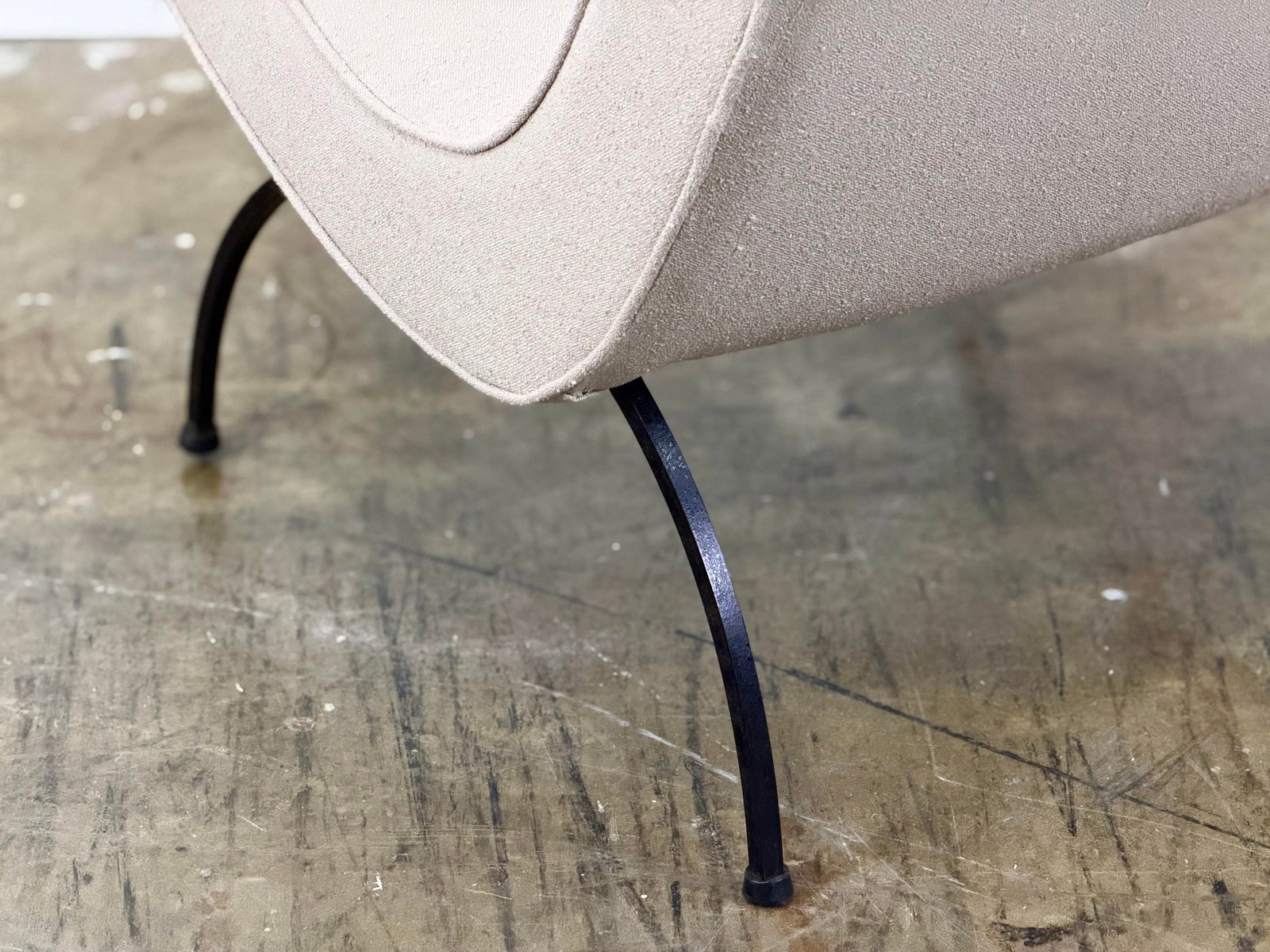 Milo Baughman Scoop Chair - Iron Base - Thayer Coggin Circa 1960s - 4