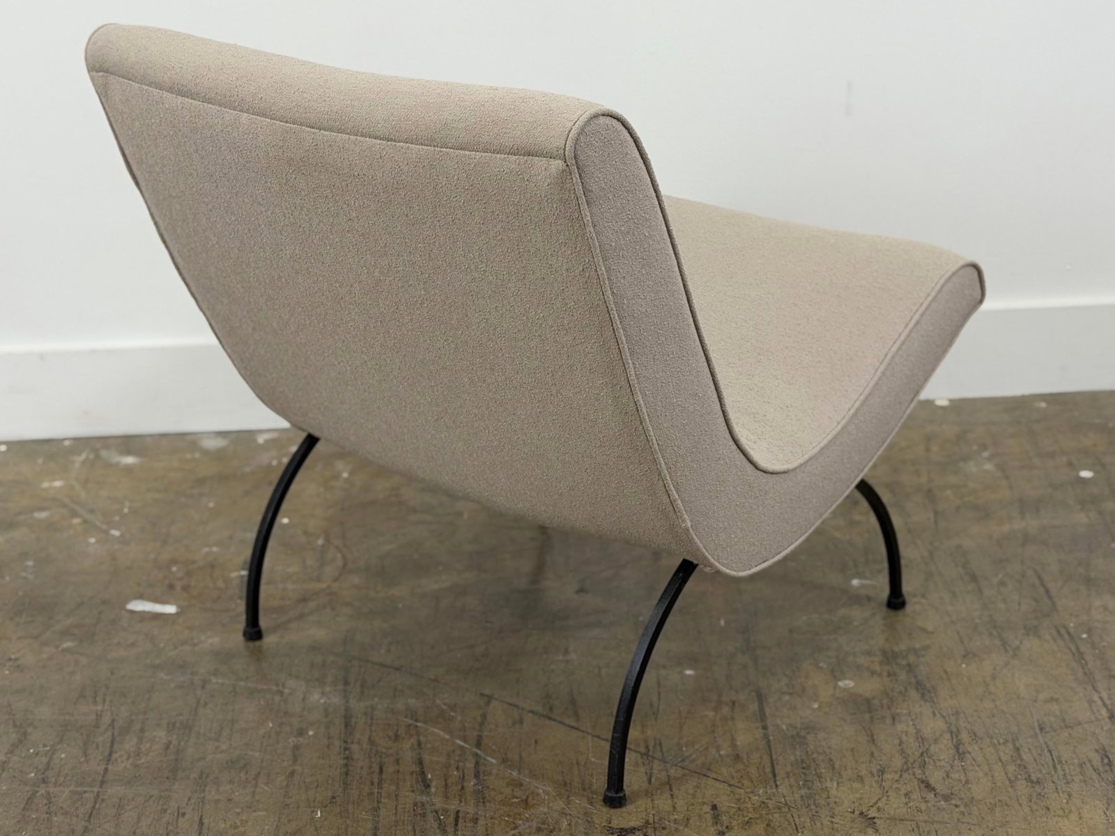 Milo Baughman Scoop Chair - Iron Base - Thayer Coggin Circa 1960s - 6