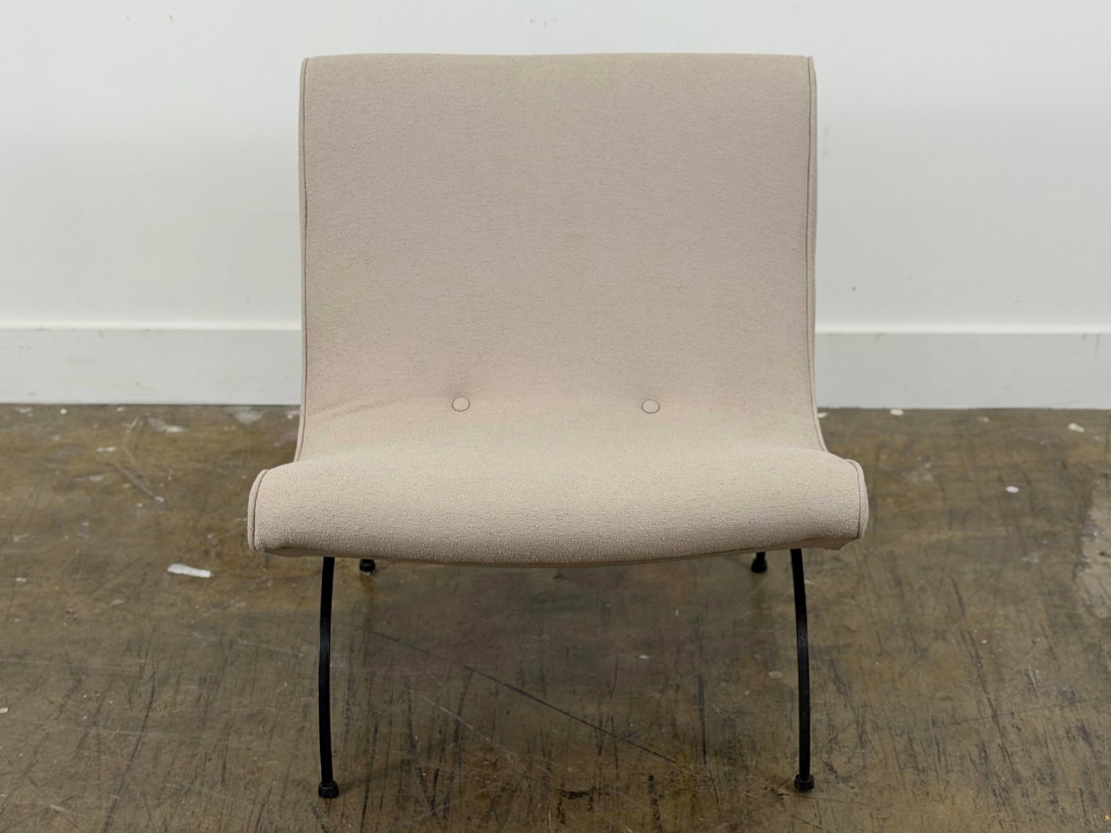 Milo Baughman Scoop Chair - Iron Base - Thayer Coggin Circa 1960s - 7