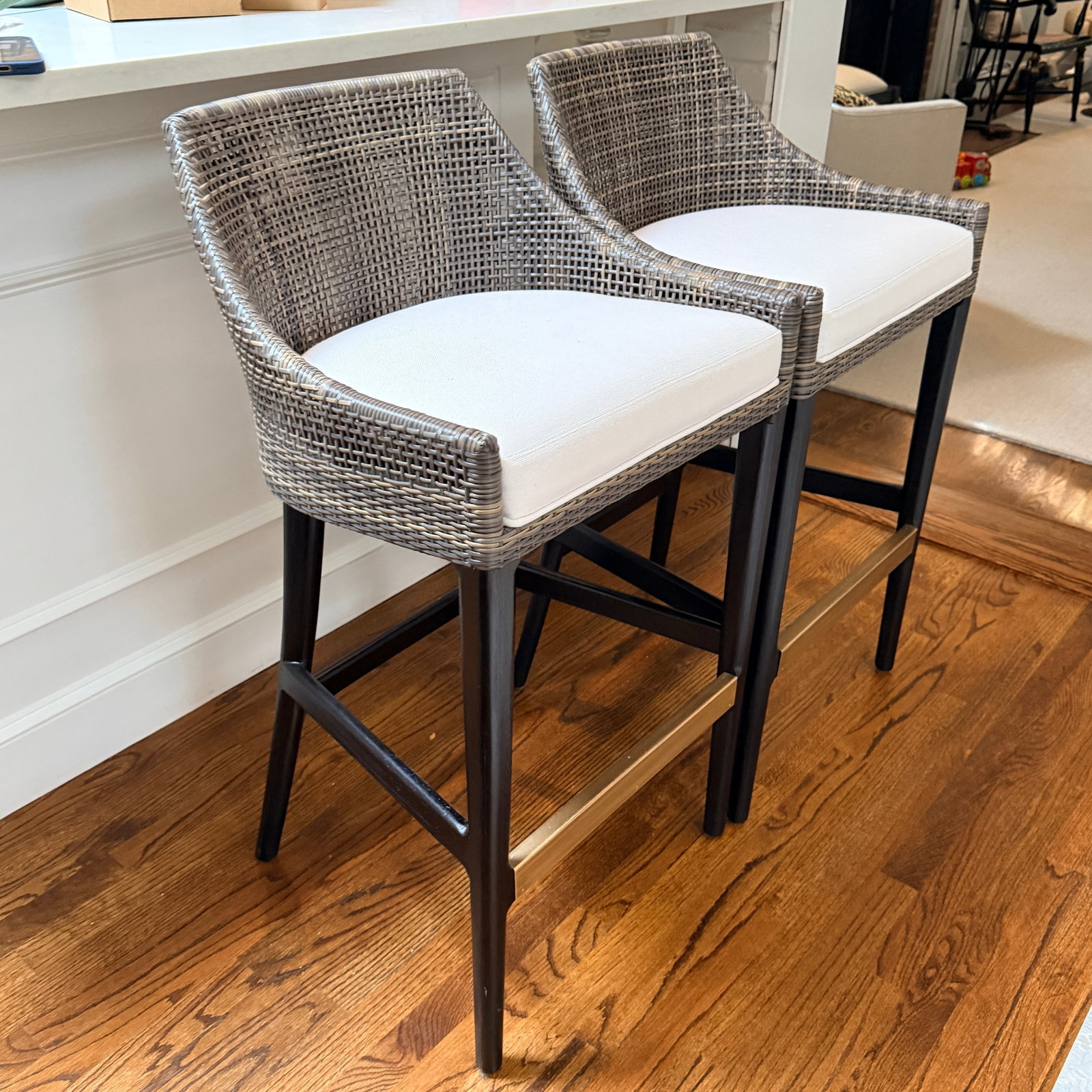Pair Palecek Vincent Barstools - 5