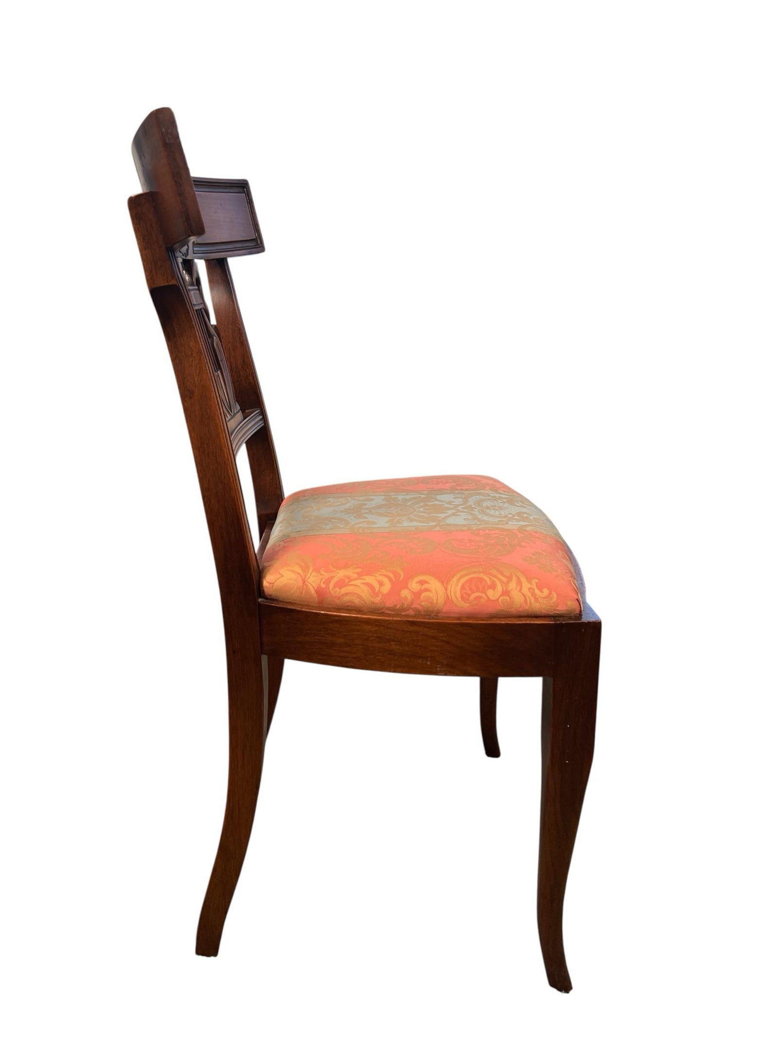 Pair of Late 19th Century Provincial French Lyre-Back Dining Chairs, Empire Revival - 10