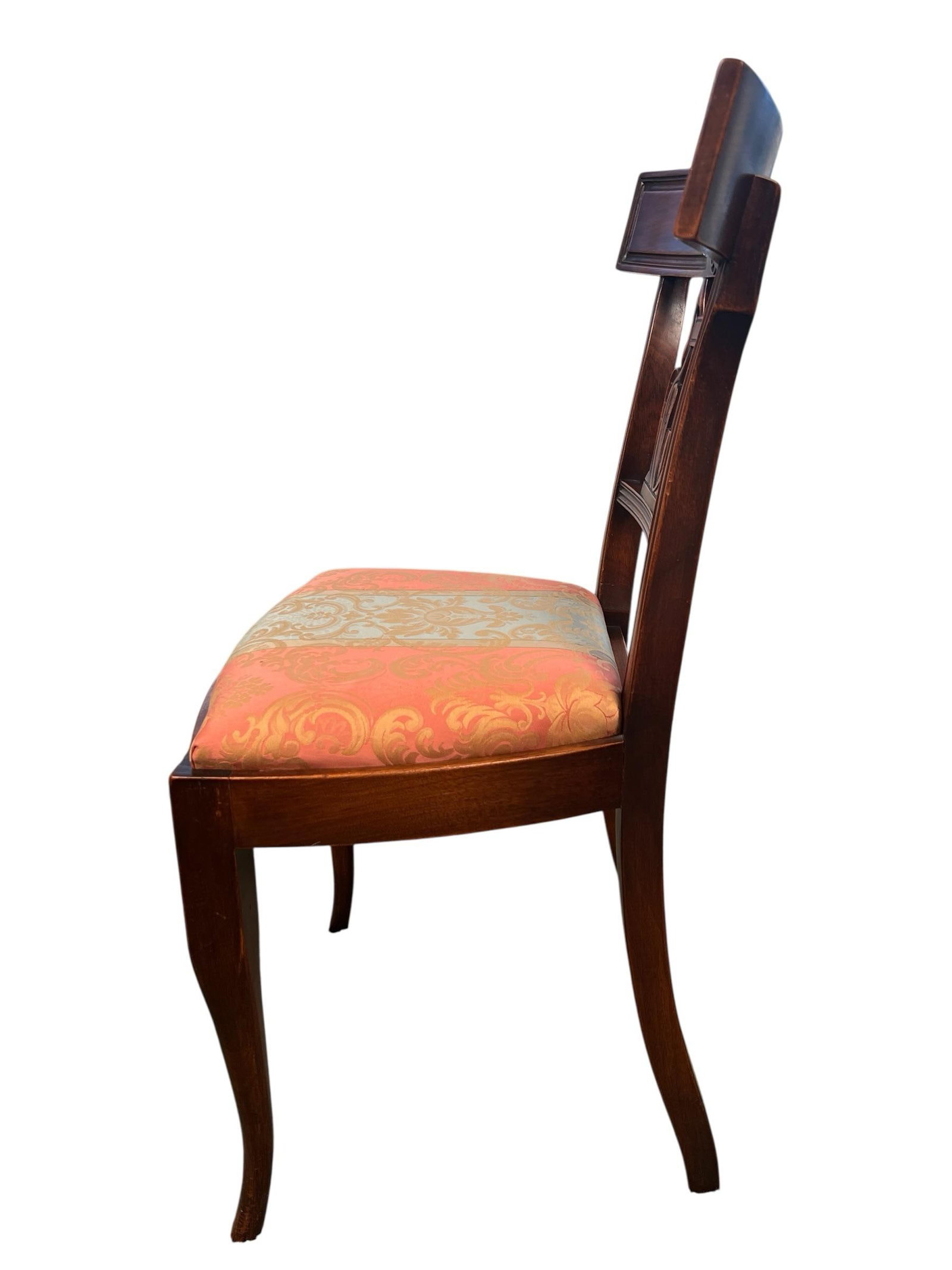 Pair of Late 19th Century Provincial French Lyre-Back Dining Chairs, Empire Revival - 4