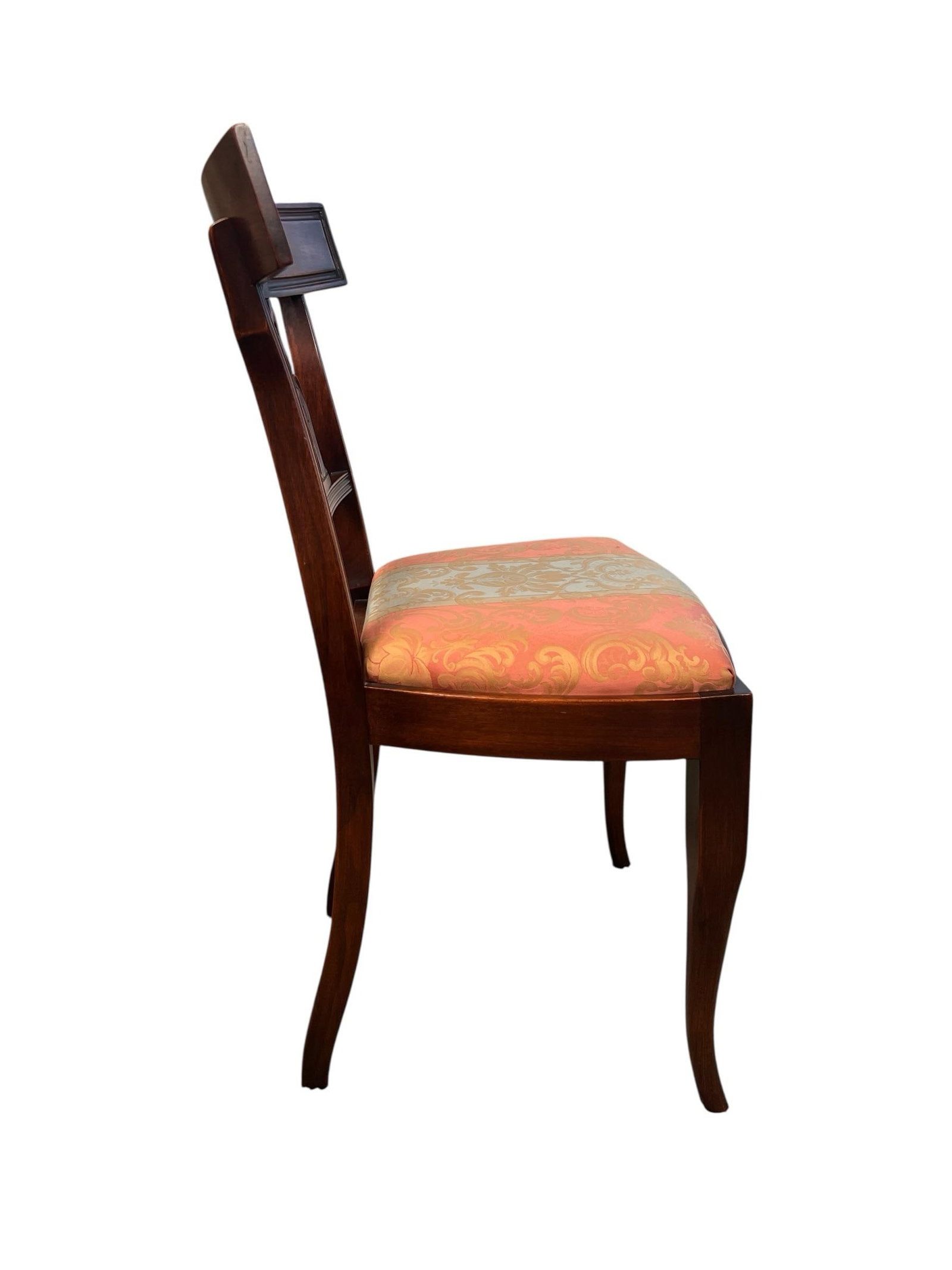 Pair of Late 19th Century Provincial French Lyre-Back Dining Chairs, Empire Revival - 6