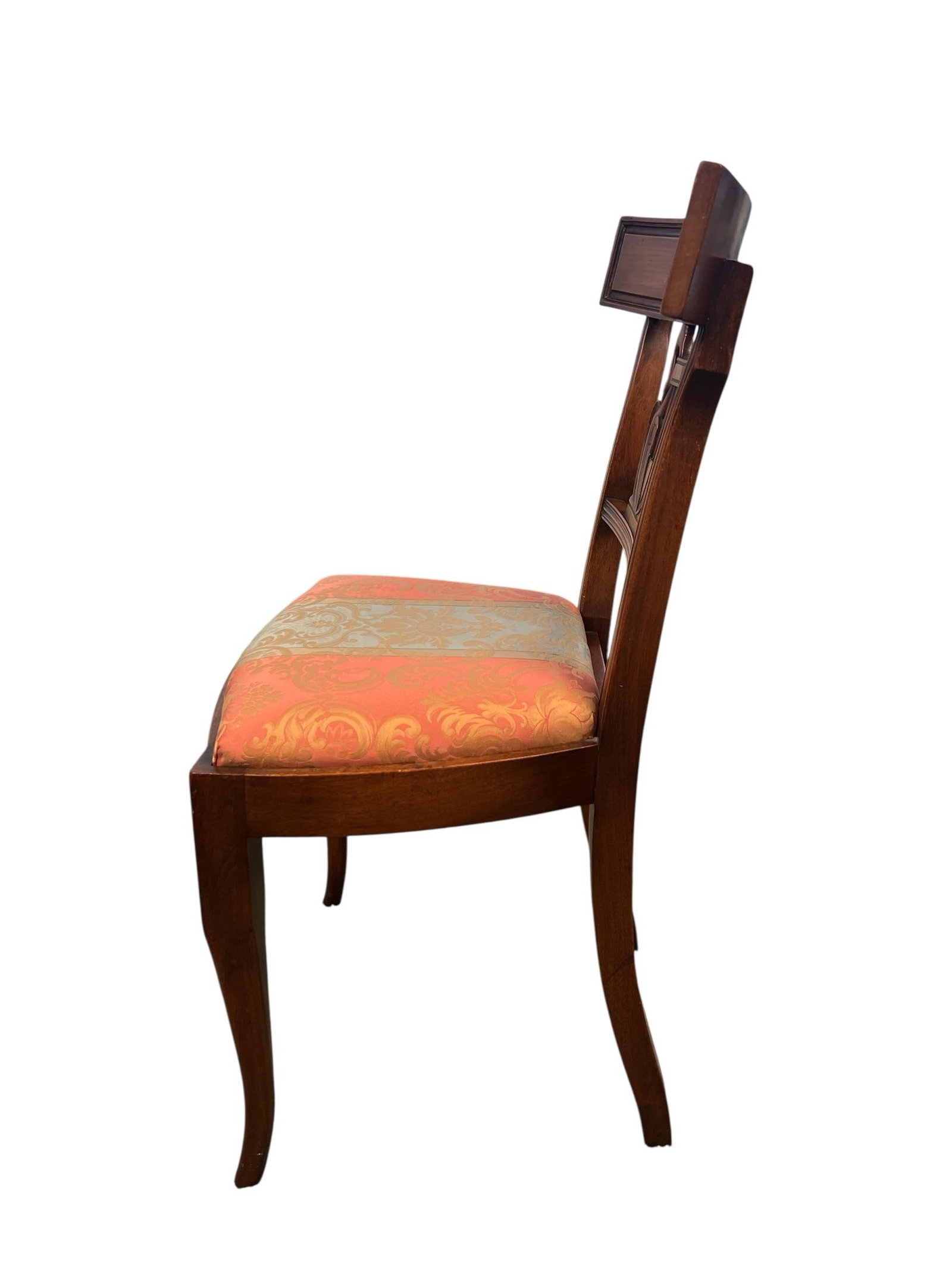 Pair of Late 19th Century Provincial French Lyre-Back Dining Chairs, Empire Revival - 8