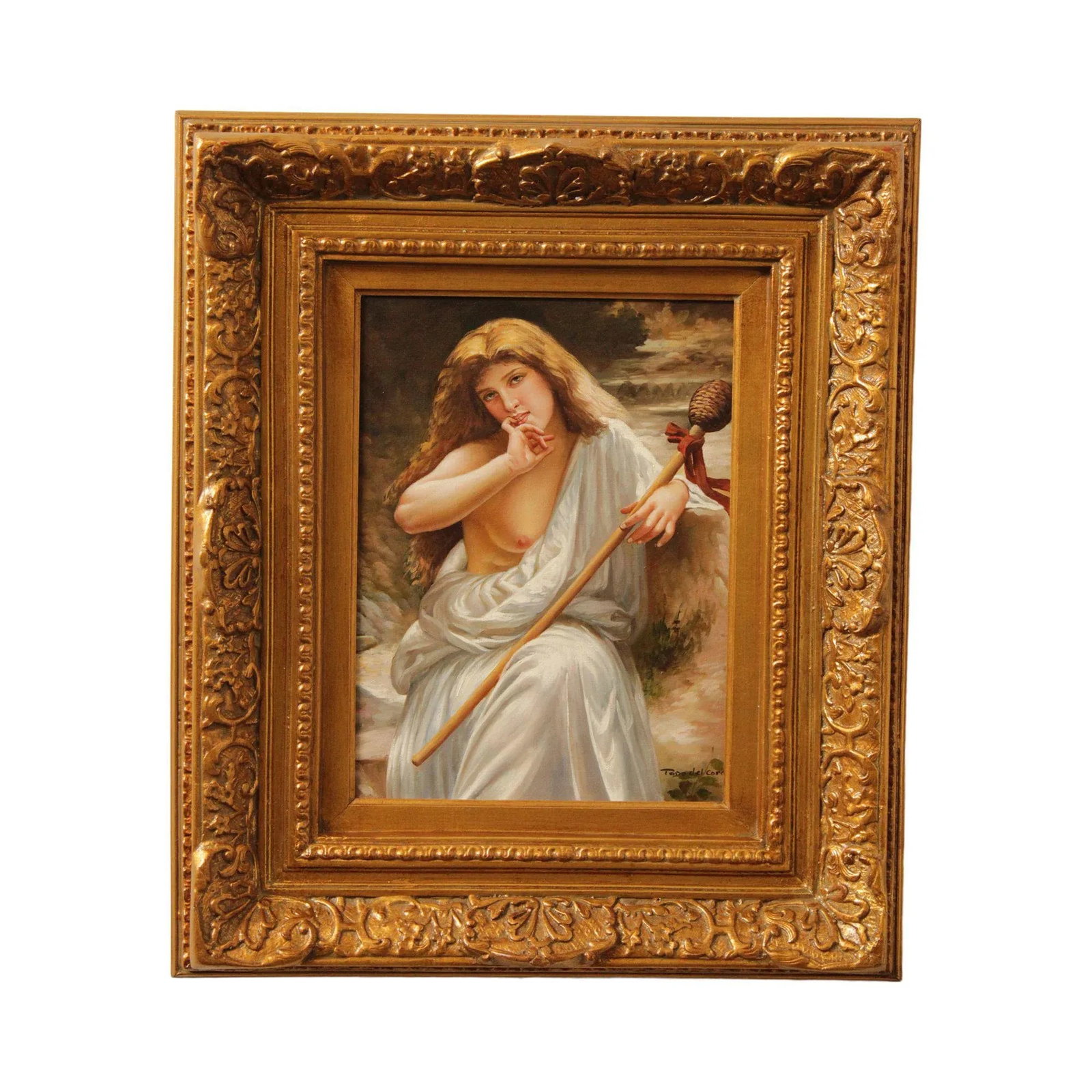 20th Century Portrait of Woman, signed 'Toro del Corro' - 13