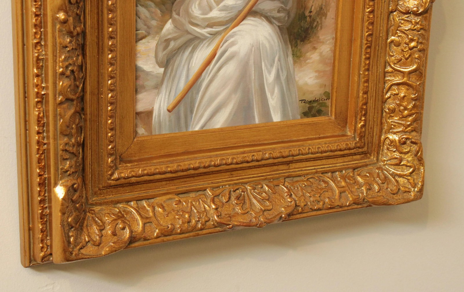 20th Century Portrait of Woman, signed 'Toro del Corro' - 9