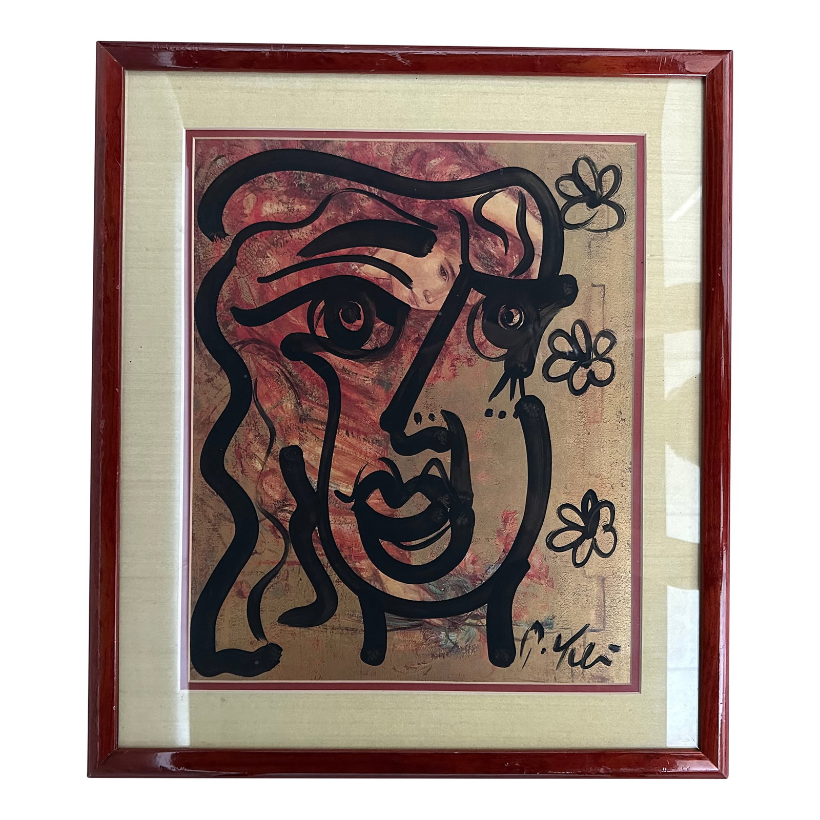 Peter Keil Painting: Peter Keil is a German artist who focuses primarily on abstract expressionism. Keil painted with some of the greats, including Joan Miro, Pablo Picasso, and Andy Warhol, to name a few. This is a