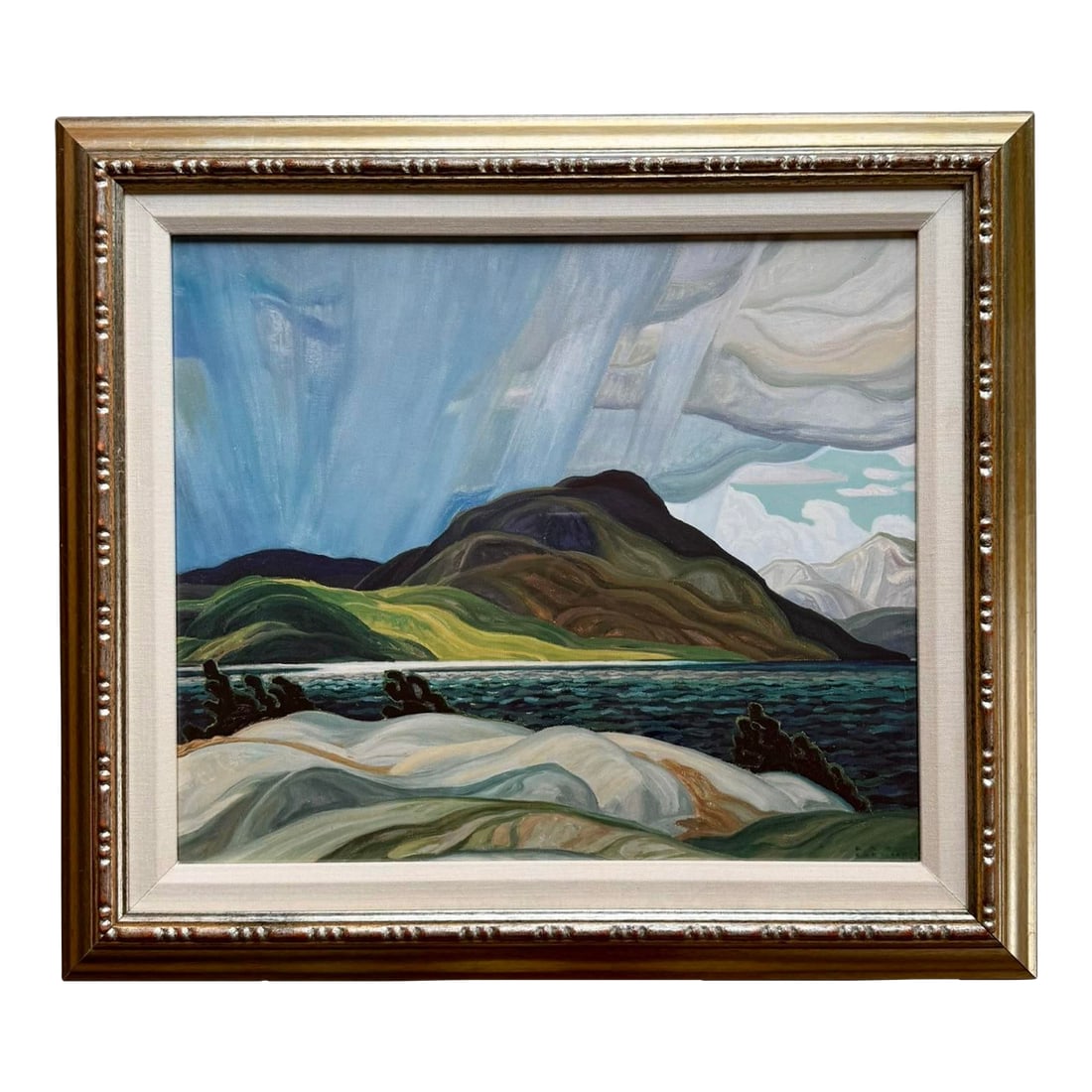 1970s Framed Reproduction of "Summer Storm" by Franklin Carmichael (1890 - 1945) (1 of 12)