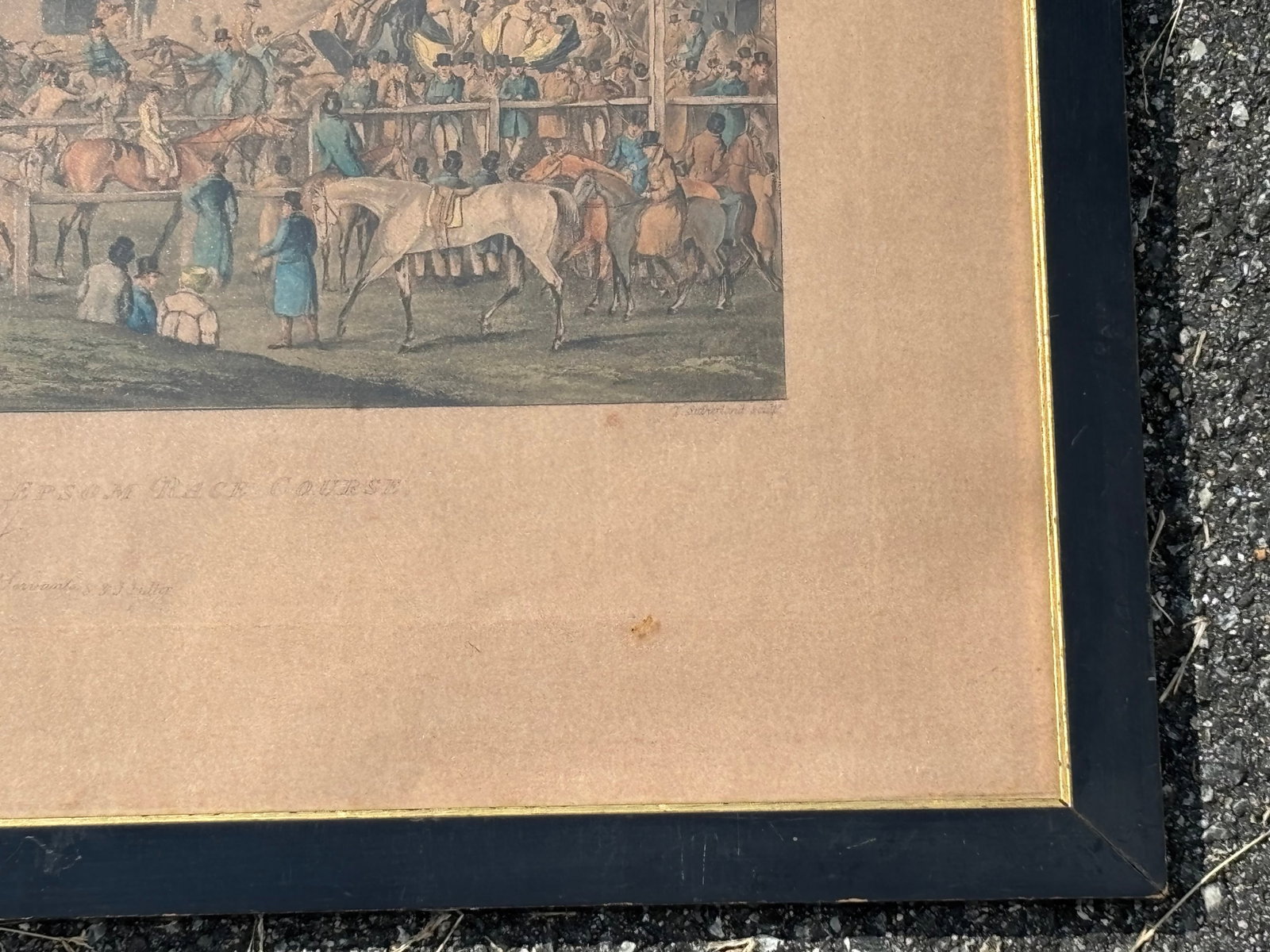 Epson Races - Henry Aiken - 19th C. English Equestrian Sporting Print in Original Frame - 8