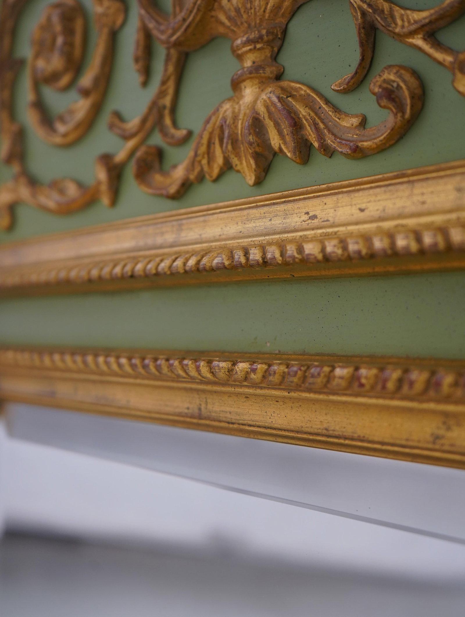 Carvers' Guild Marie Antoinette French Style Trumeau Mirror - 11