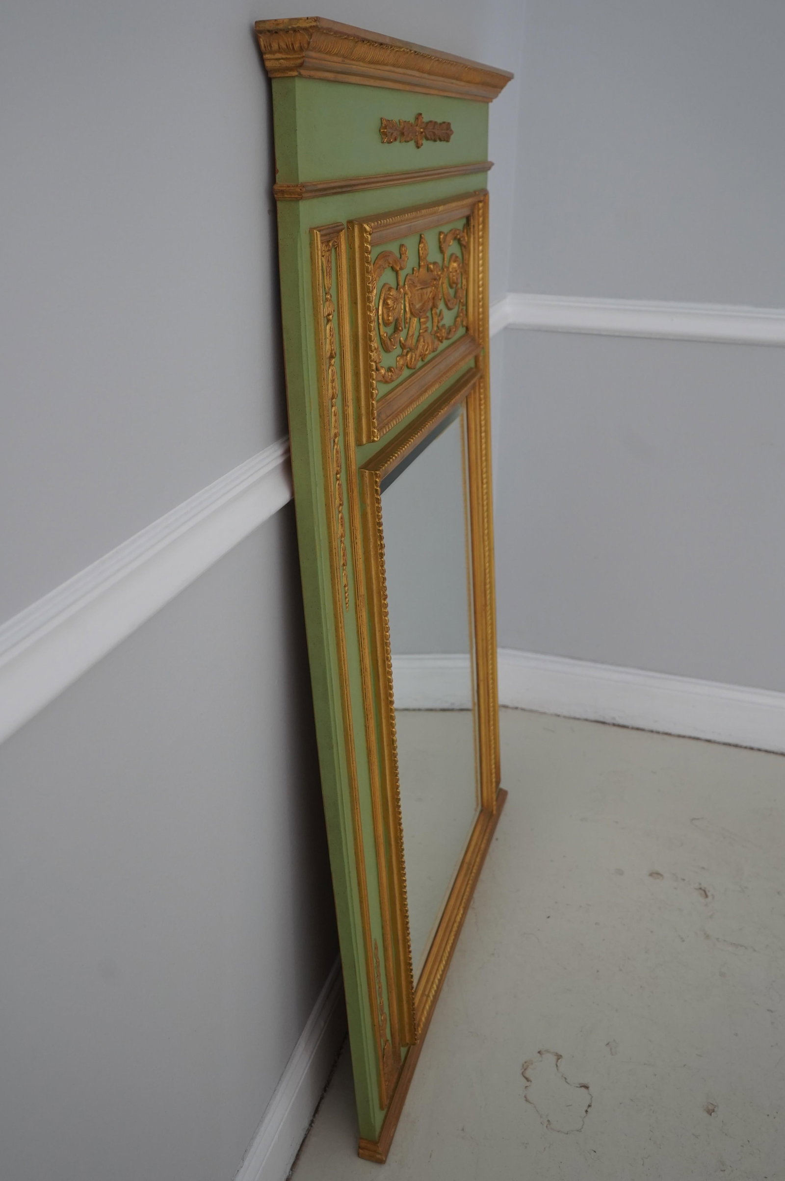 Carvers' Guild Marie Antoinette French Style Trumeau Mirror - 2