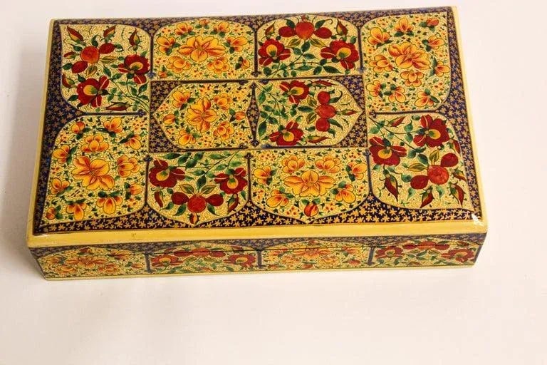Hand Painted Rajasthani Lacquer Decorative Box - 4