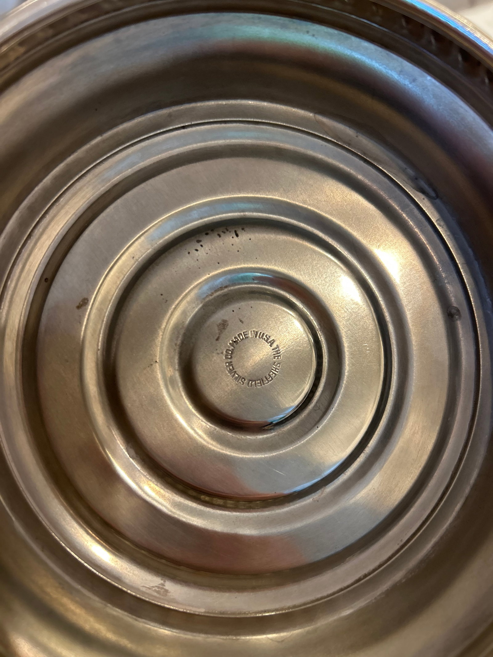 Vintage the Sheffield Silver Co. Silver-Plated Ice Bucket With Lion Head Handles, Milk Glass Liner & - 15