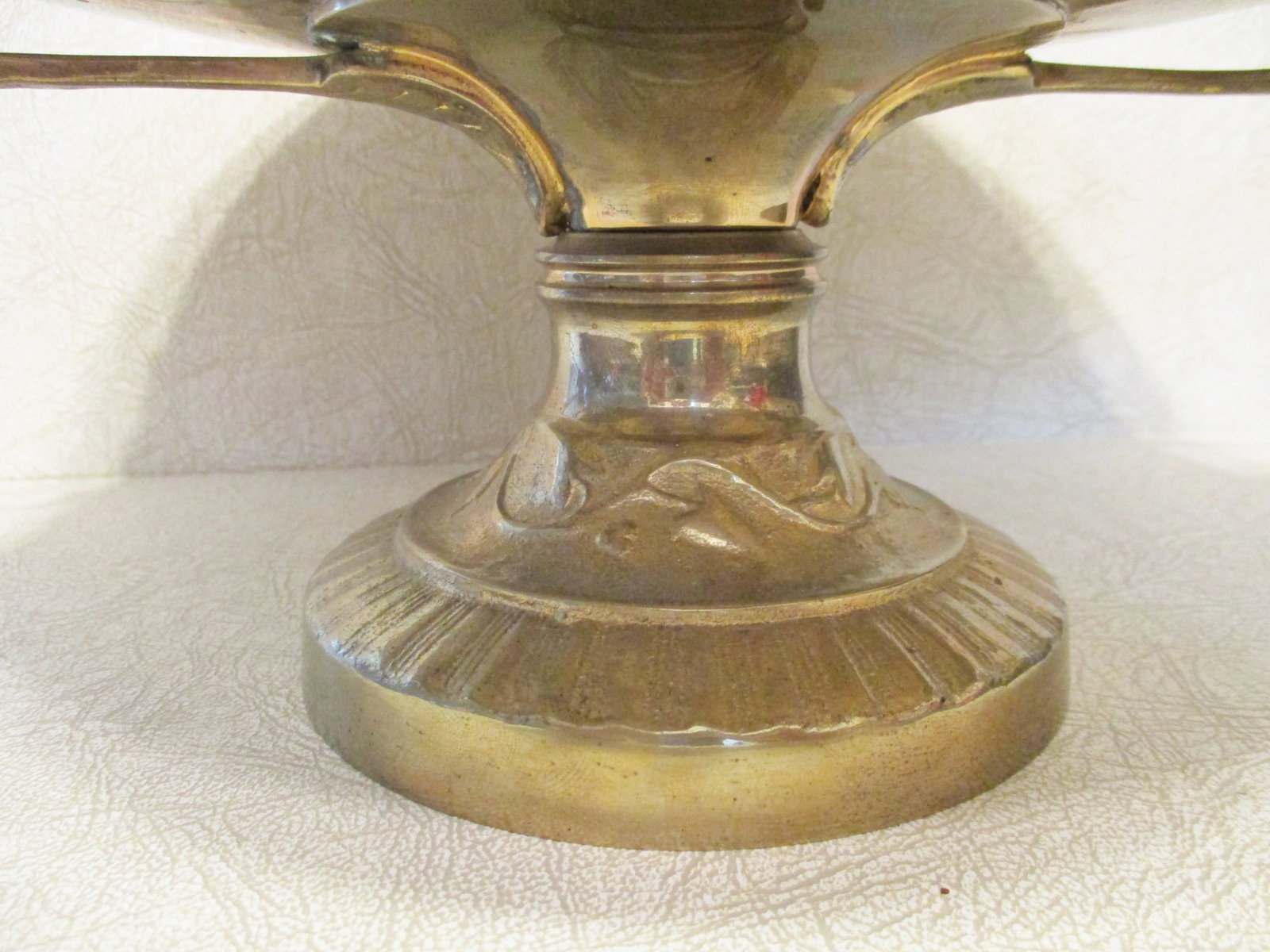1960s Solid Brass Maitland Smith Perseus Footed Centerpiece Zeus Handled Tazza - 6
