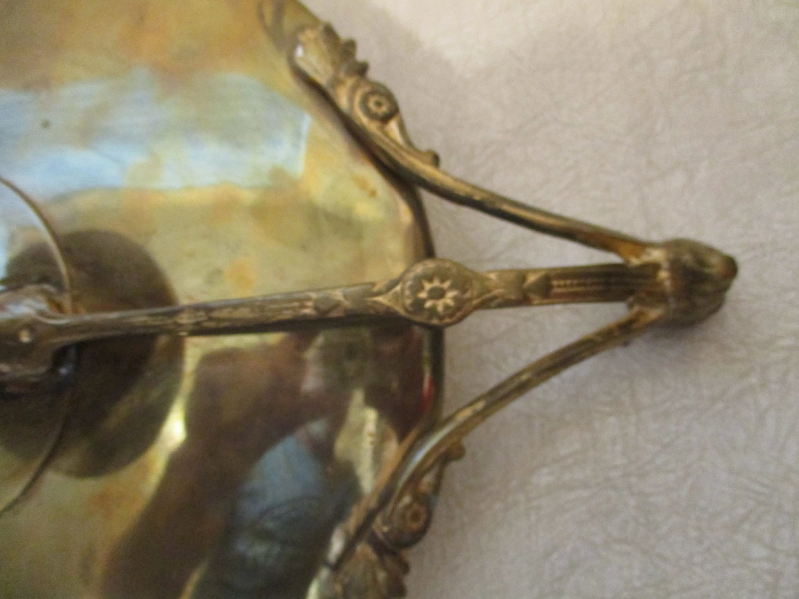 1960s Solid Brass Maitland Smith Perseus Footed Centerpiece Zeus Handled Tazza - 9