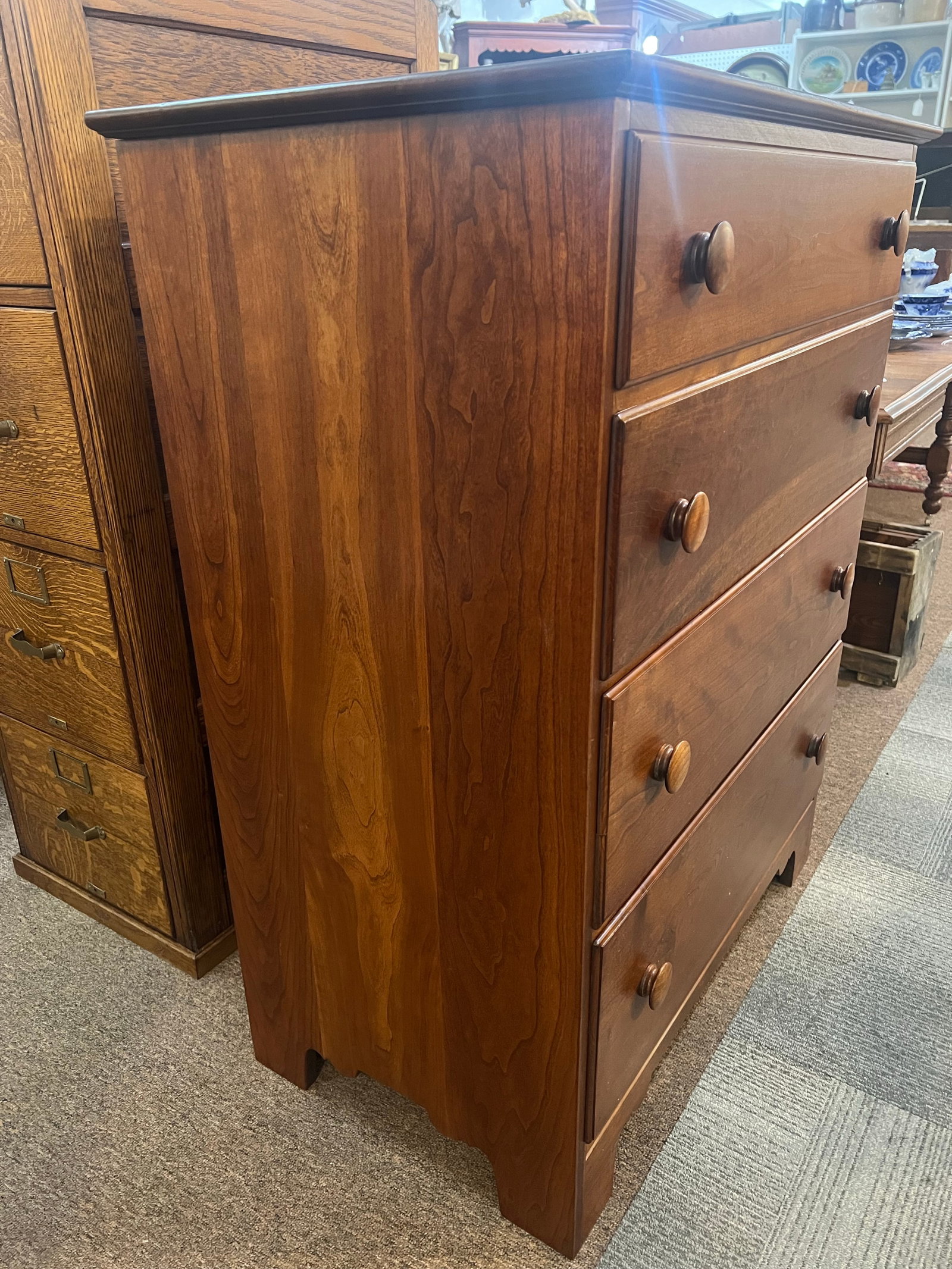 L. G. Stickley Solid Cherry Chest of Drawers Dresser - 3