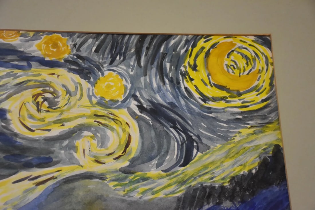 Starry Night Water Color Painting - 5
