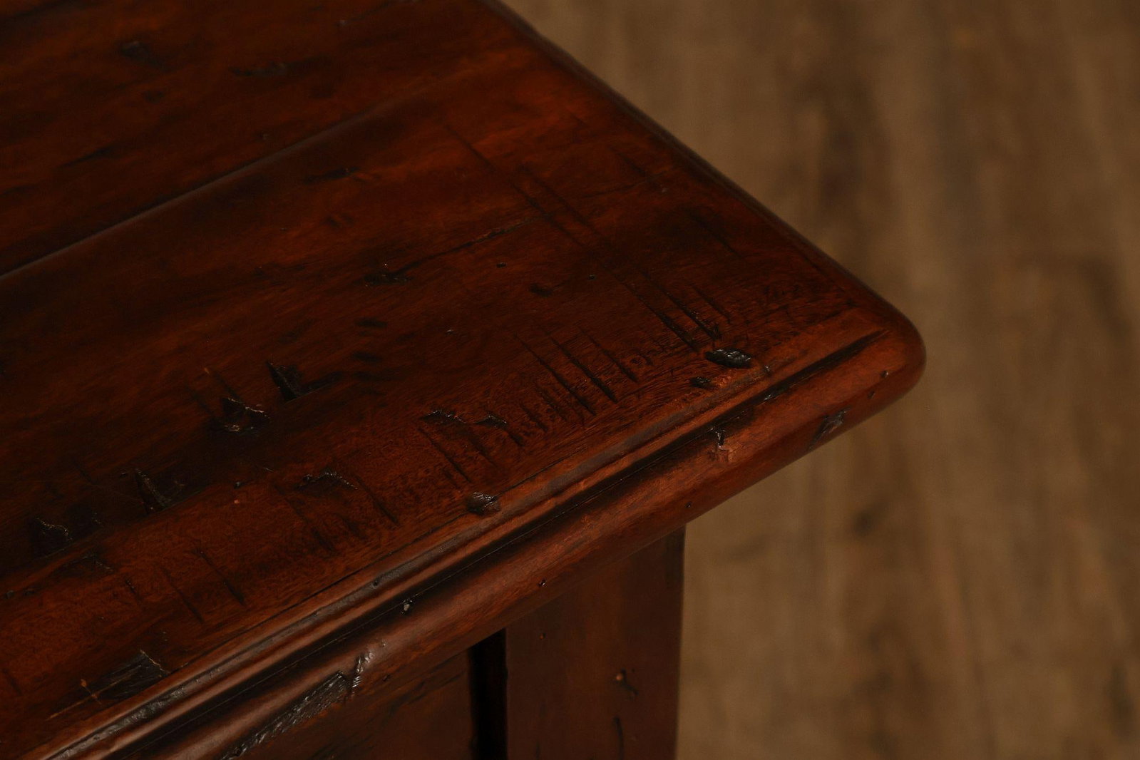 Theodore Alexander Castle Bromwich Antiqued Wood Lowboy End Table - 10