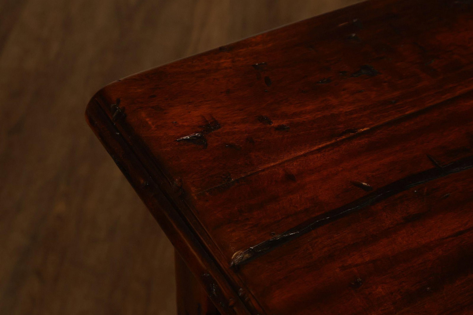 Theodore Alexander Castle Bromwich Antiqued Wood Lowboy End Table - 11
