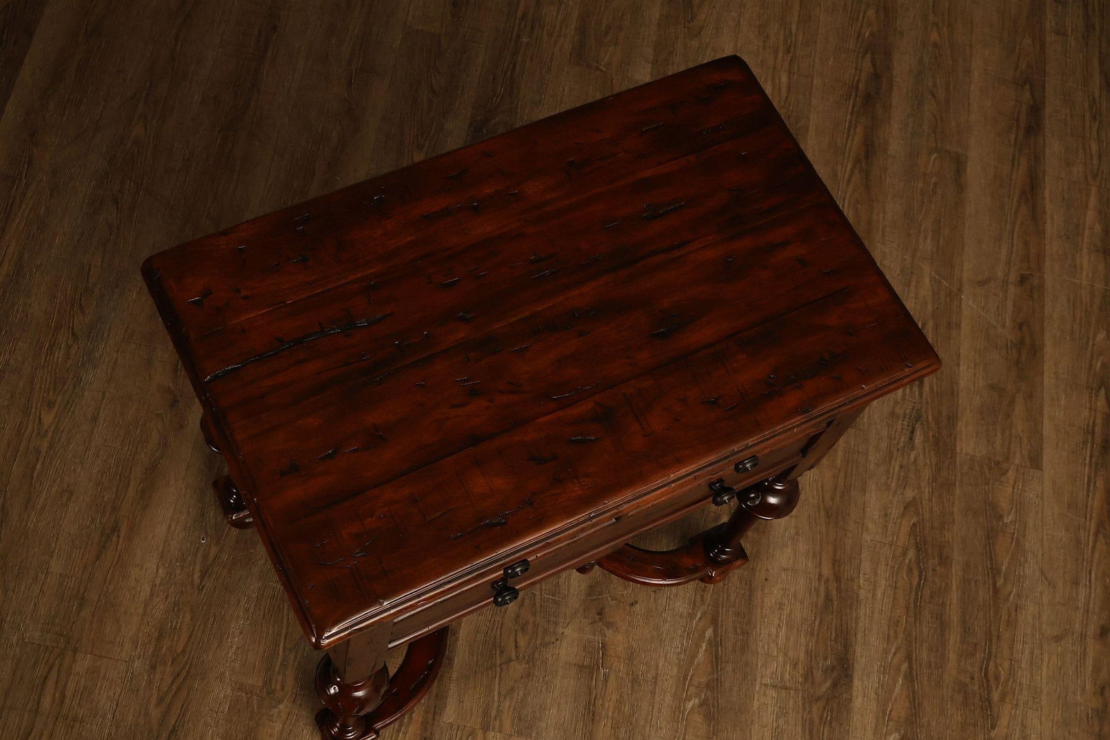 Theodore Alexander Castle Bromwich Antiqued Wood Lowboy End Table - 12