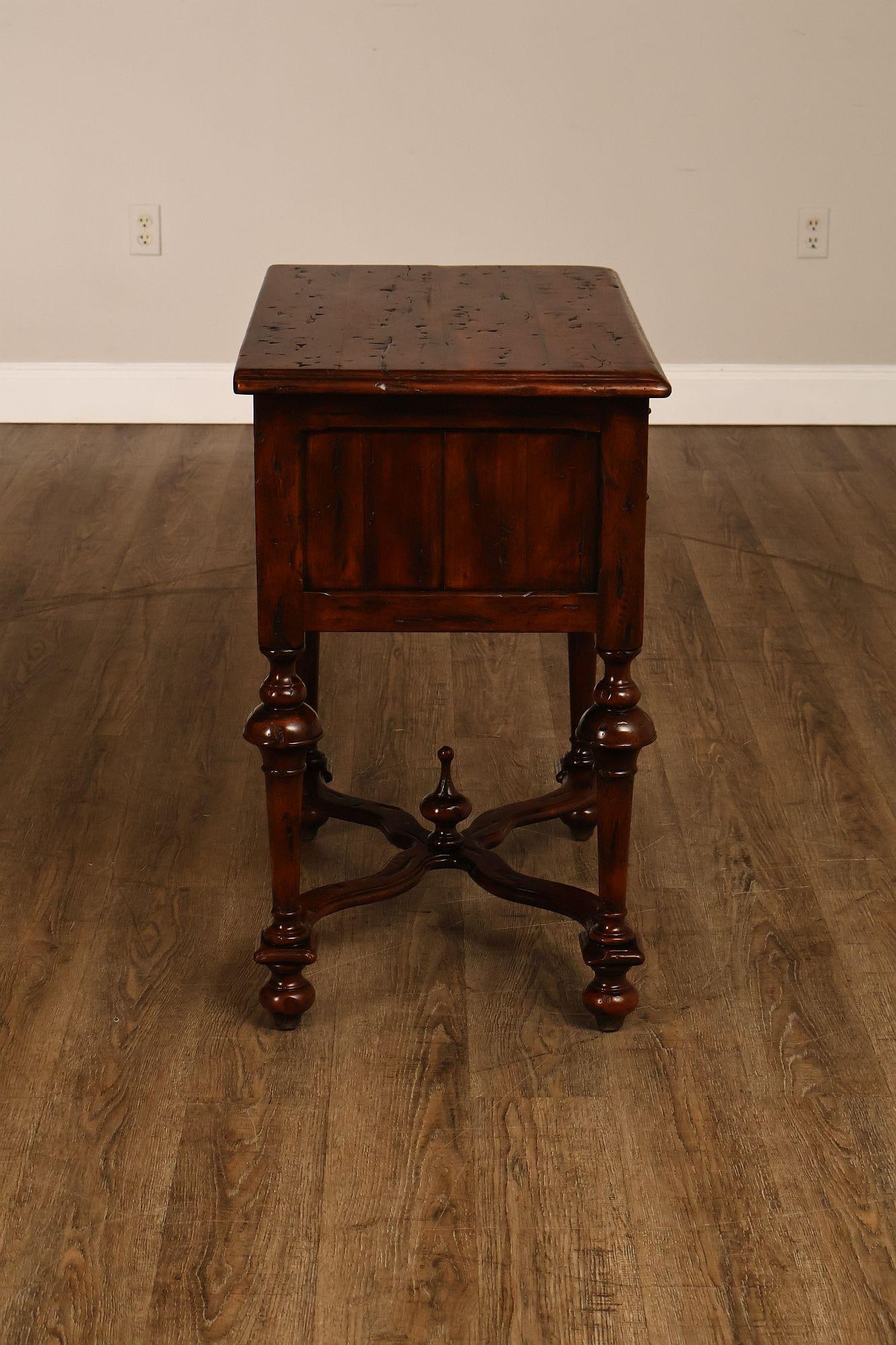 Theodore Alexander Castle Bromwich Antiqued Wood Lowboy End Table - 16
