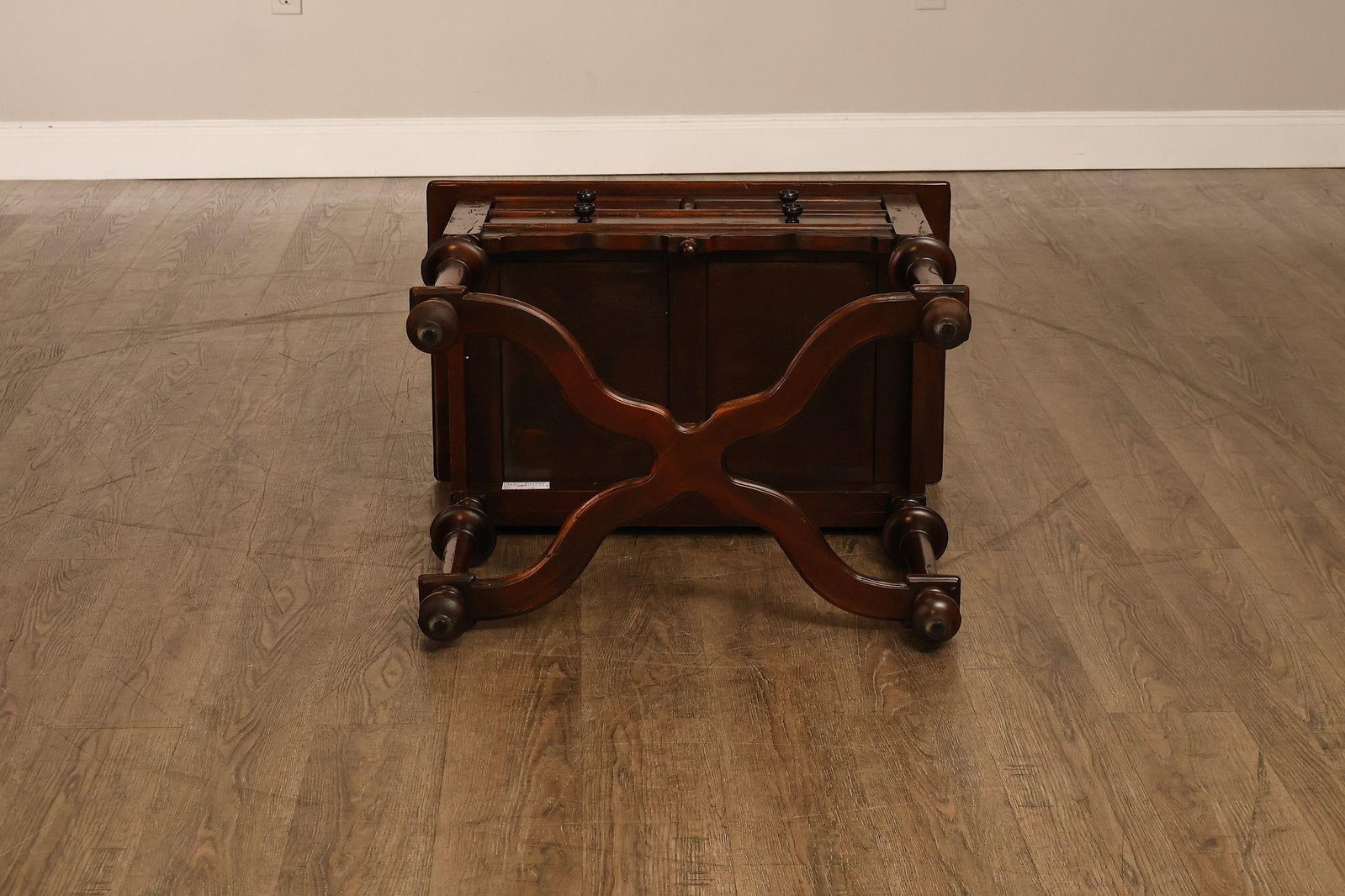 Theodore Alexander Castle Bromwich Antiqued Wood Lowboy End Table - 17